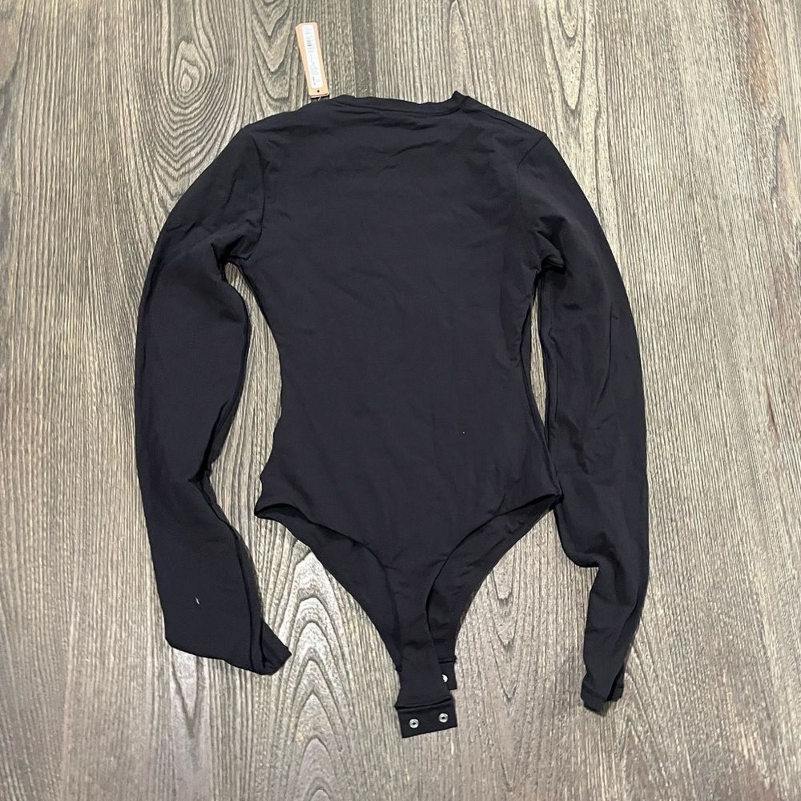 SKIMS NWT Skims Fits Everybody Long Sleeve Bodysuit Onyx Size XS Size XS / US 0-2 / IT 36-38 - 5 Thumbnail