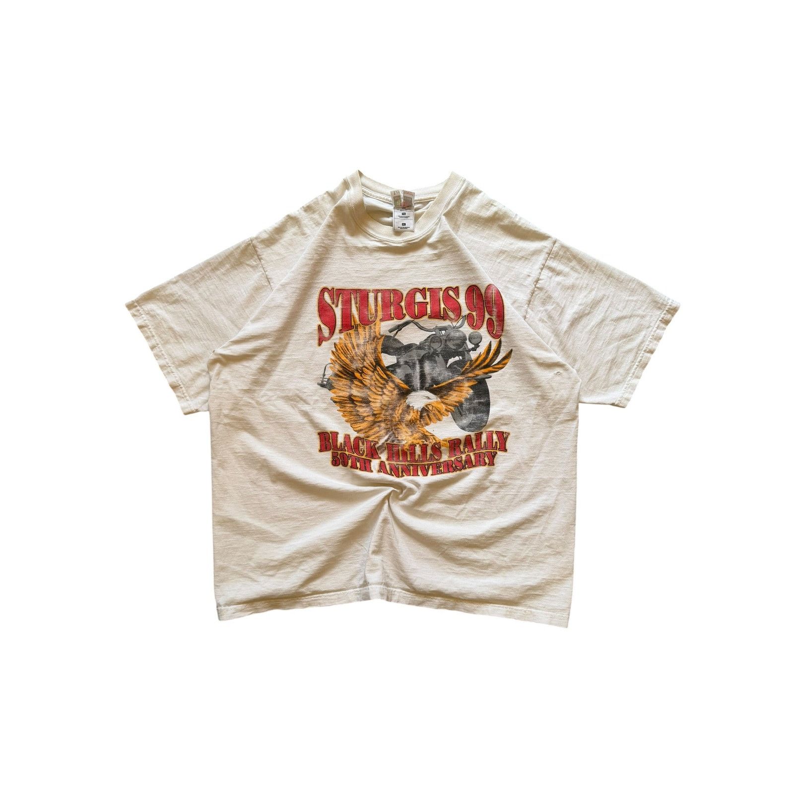 Vintage Vintage Sturgis 99 Black Hills Rally Eagle & Mt Rushmore Tee Size US L / EU 52-54 / 3 - 1 Thumbnail