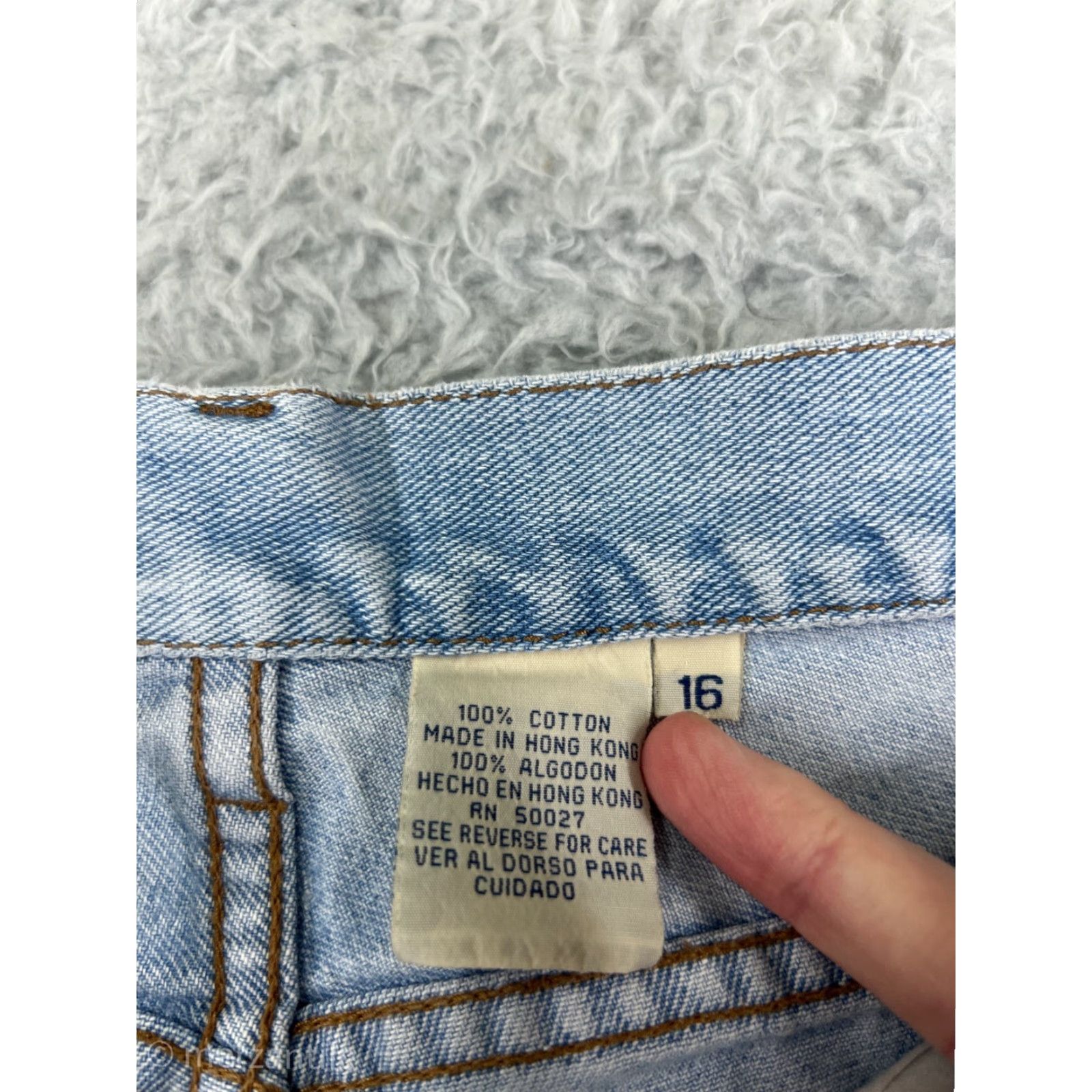 Bill Blass VINTAGE Bill Blass Jeans Women 16 Blue Denim High Rise Mom Tapered Regular Size 16 Blue Floral 90s Womens Size 38" / US 16 / IT 52 - 4 Thumbnail