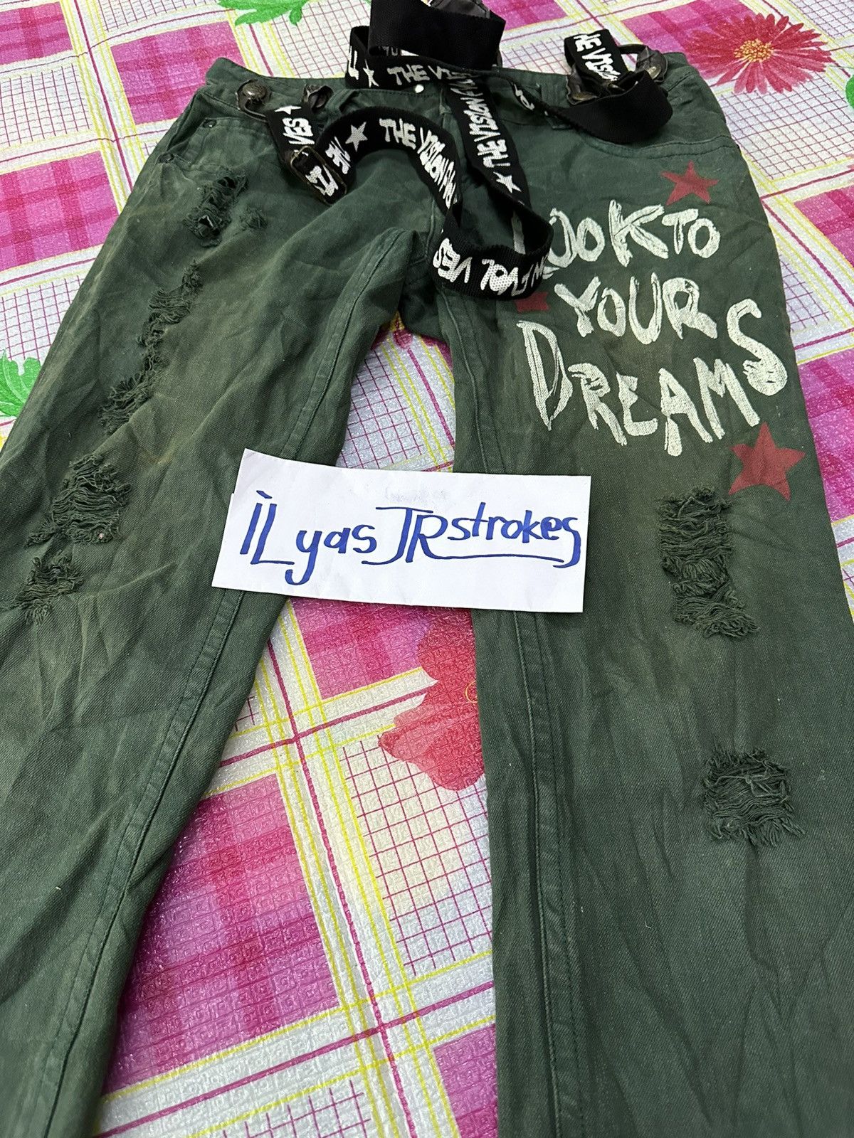 If Six Was Nine × Japanese Brand × Le Grande Bleu (L.G.B.) Rare Japanese Cargo Bondage Distress Jeans Size US 34 / EU 50 - 15 Thumbnail