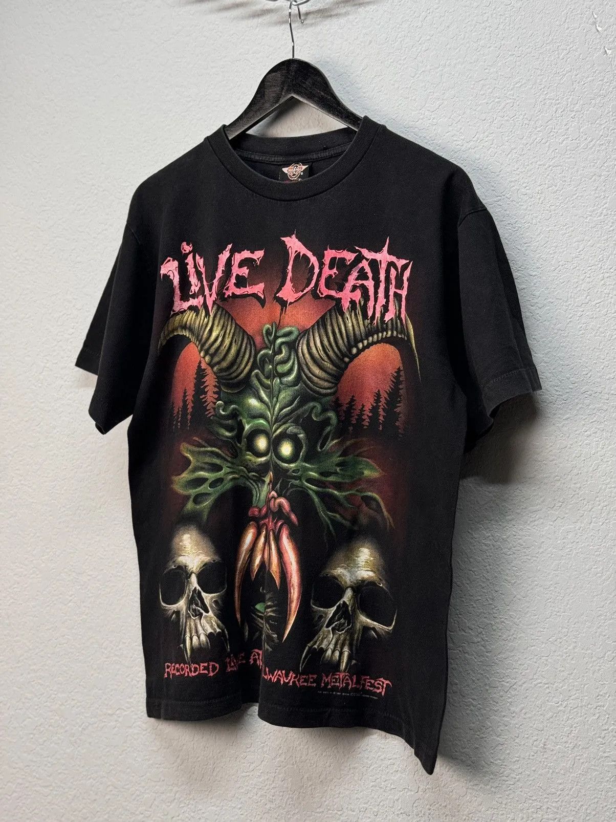 Band Tees Vintage Live Death Malevolent Recorded Live At The Milwaukee Size US L / EU 52-54 / 3 - 2 Thumbnail