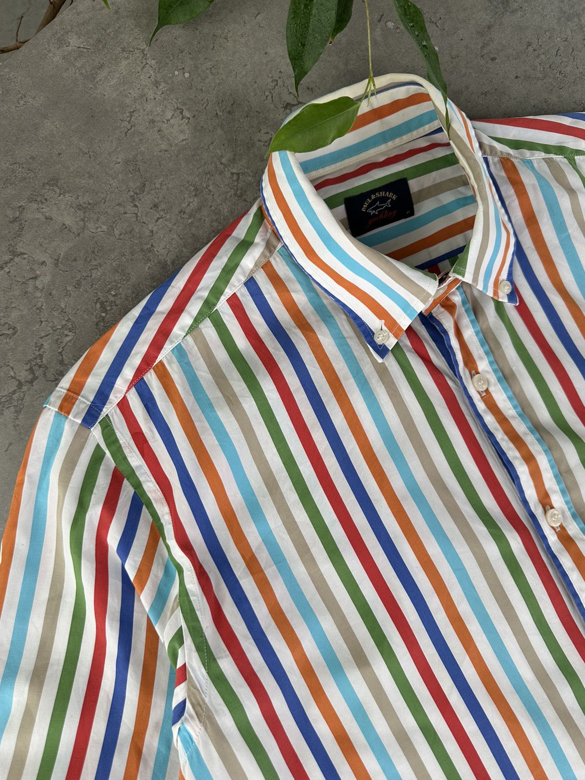 Paul & Shark Paul & Shark Stripped Shirt Short Sleeve Size US L / EU 52-54 / 3 - 3 Thumbnail
