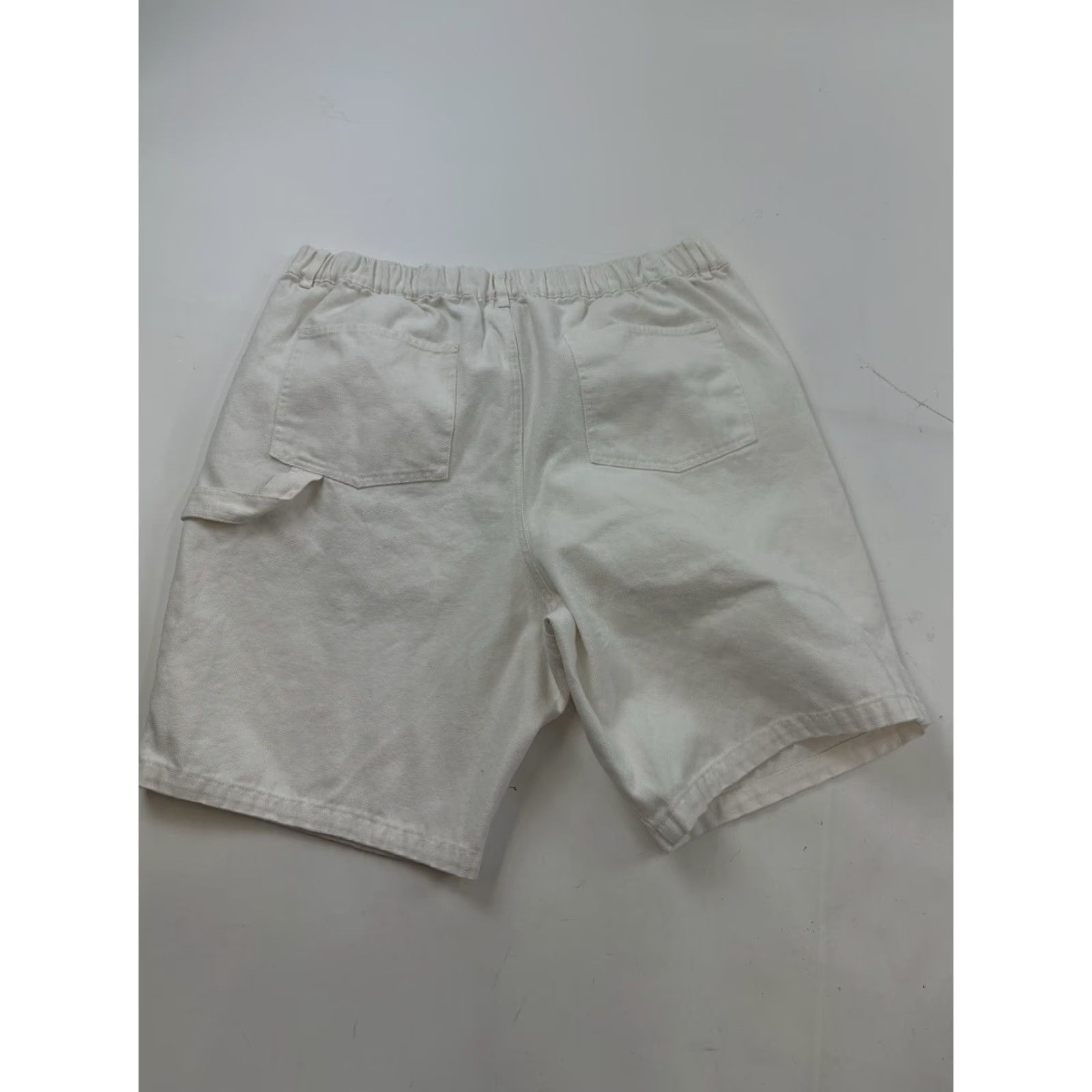 Asos ASOS Shorts Men’s 38 White Chino Elastic Waist Summer Casual Beach Golf City American Outdoor Mens Size US 38 / EU 54 - 2 Thumbnail