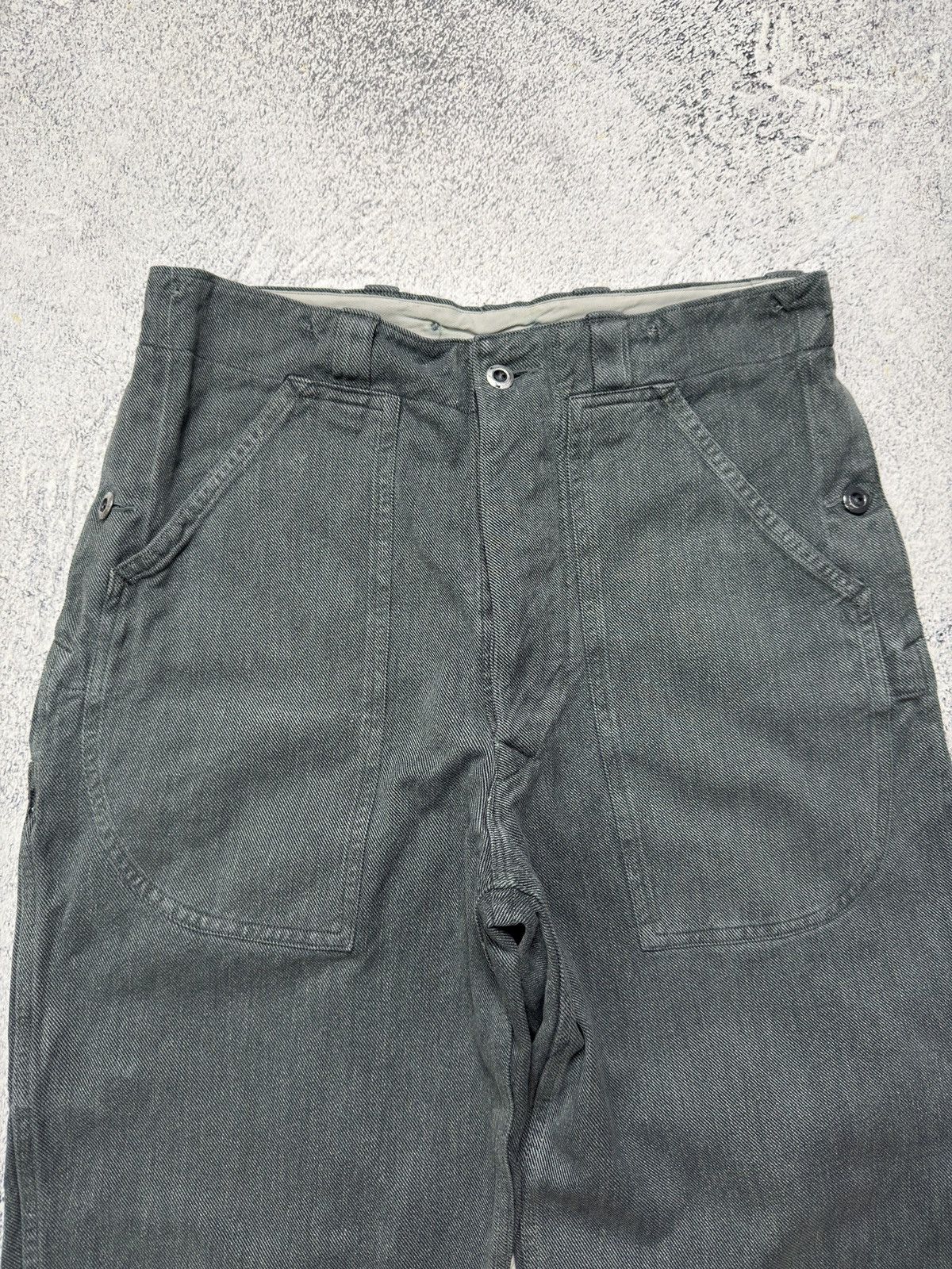 Vintage Vintage Swiss Army Salt & Pepper Denim Work Trousers Pants Size US 34 / EU 50 - 4 Thumbnail