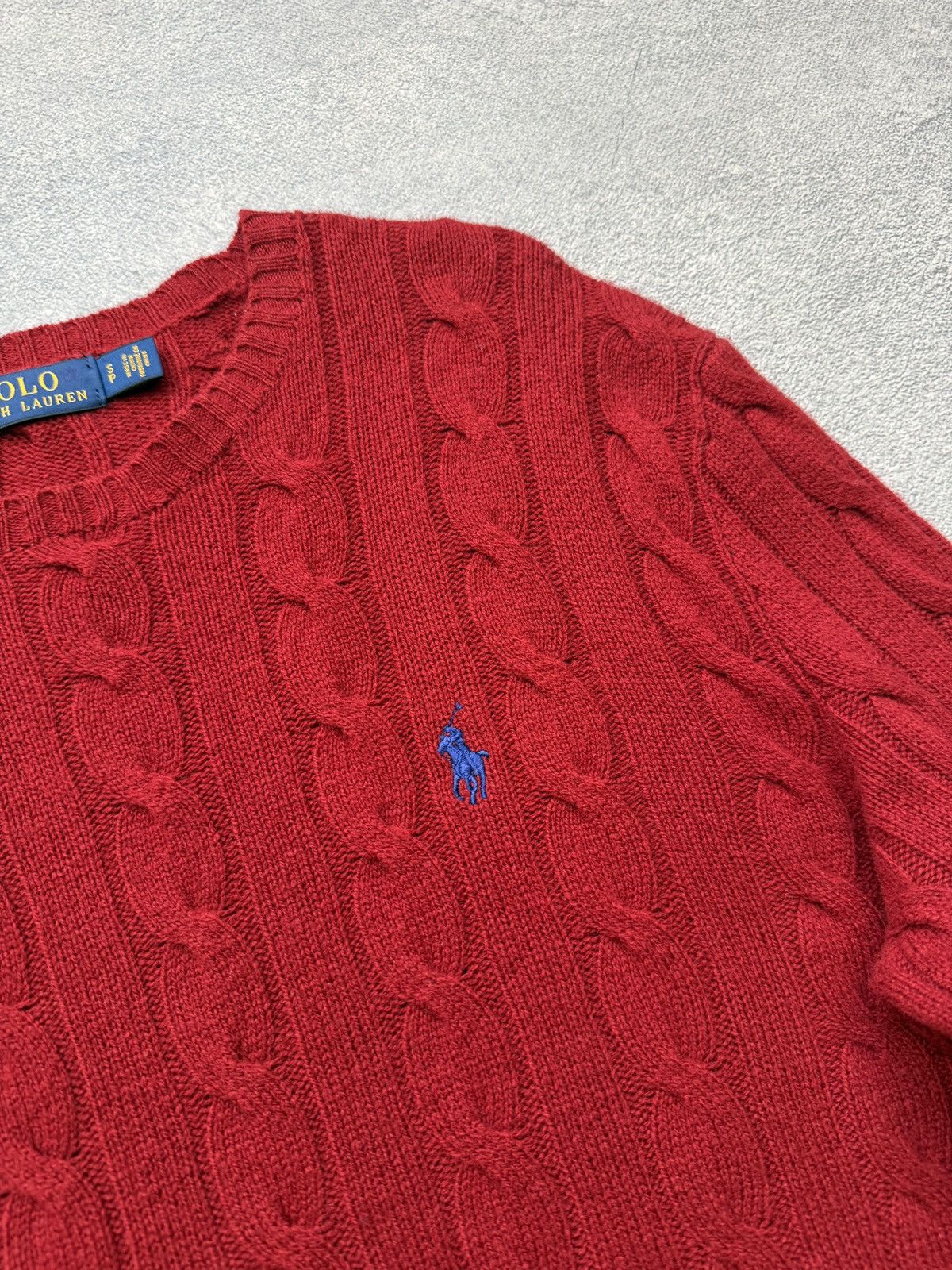 Polo Ralph Lauren Polo Ralph Lauren Sweater Men's Cable Knit Y2K Size US S / EU 44-46 / 1 - 5 Thumbnail
