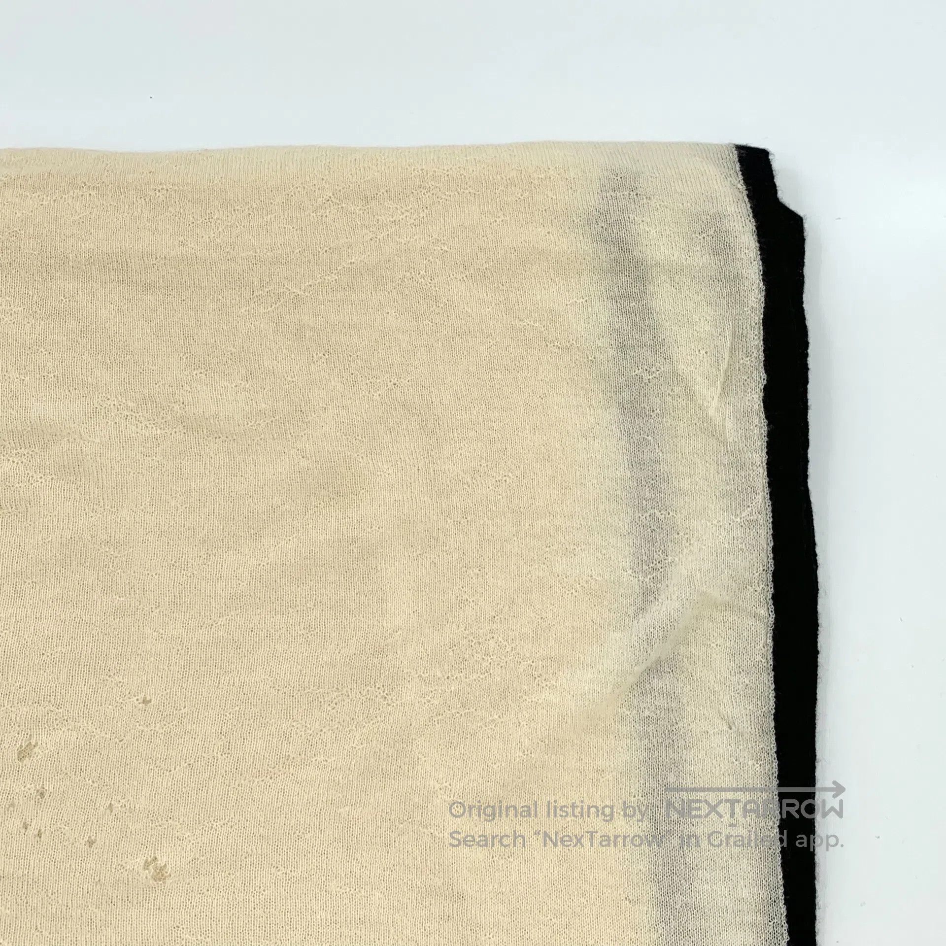 Chanel Chanel Beige double C embroidery cashmere scarf| Size ONE SIZE - 2 Thumbnail