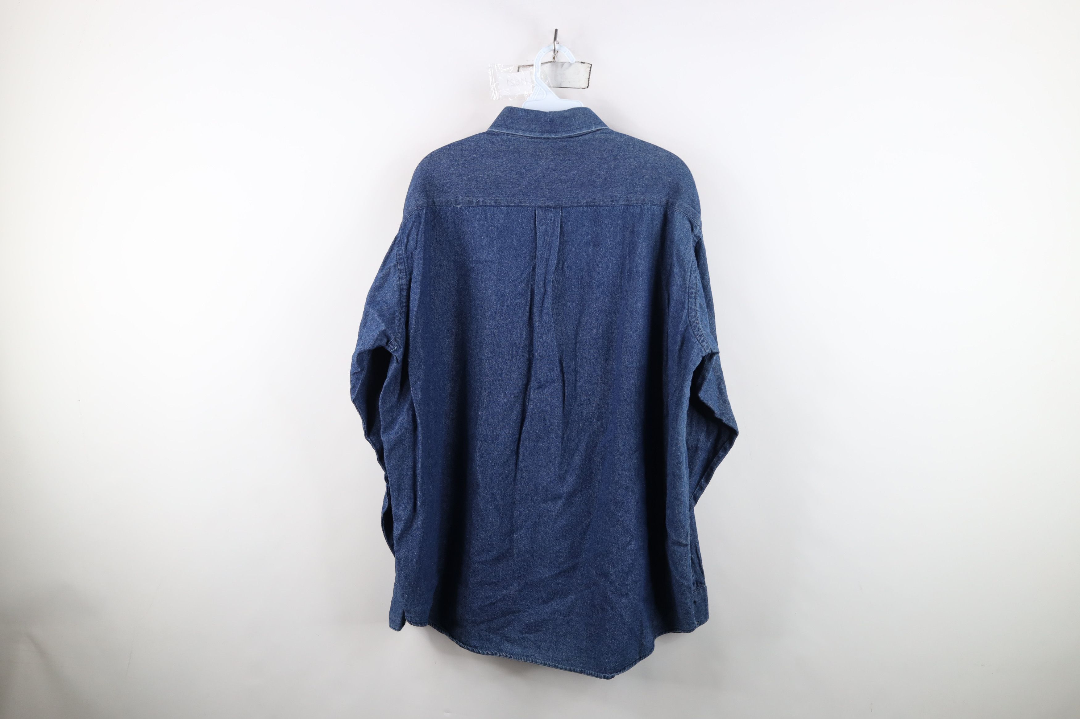 Vintage Vintage 90s Easy Access Conceal Carry Denim Button Shirt USA Size US L / EU 52-54 / 3 - 9 Thumbnail
