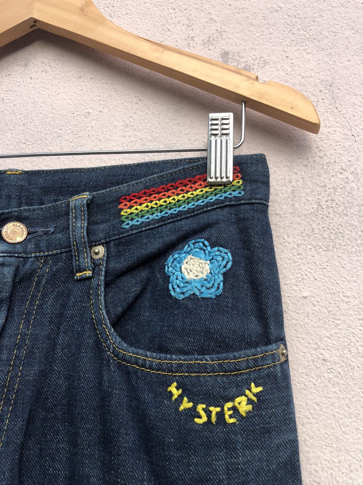Hysteric Glamour Hysteric Glamour Embroidered Logo Jeans Size 27" / US 4 / IT 40 - 8 Thumbnail
