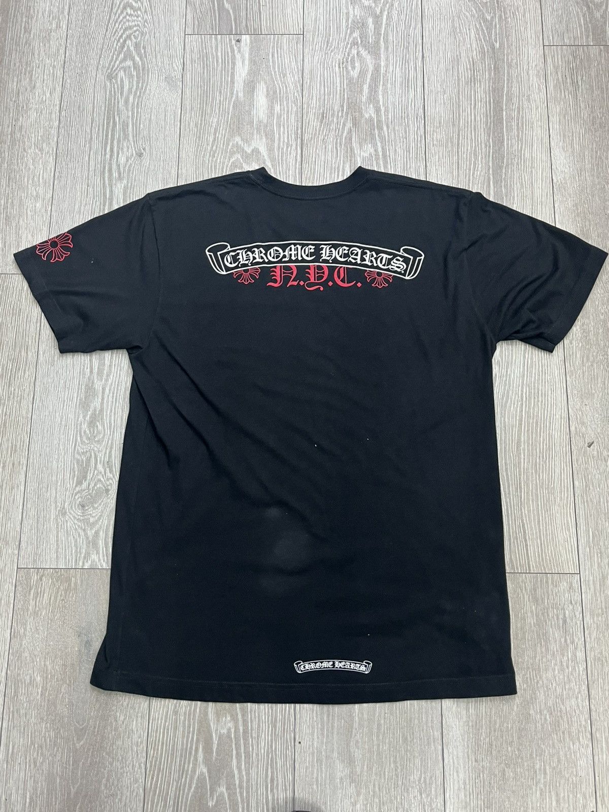 Chrome Hearts Chrome Hearts NYC Exclusive Scroll Logo Tee Size US L / EU 52-54 / 3 - 2 Thumbnail