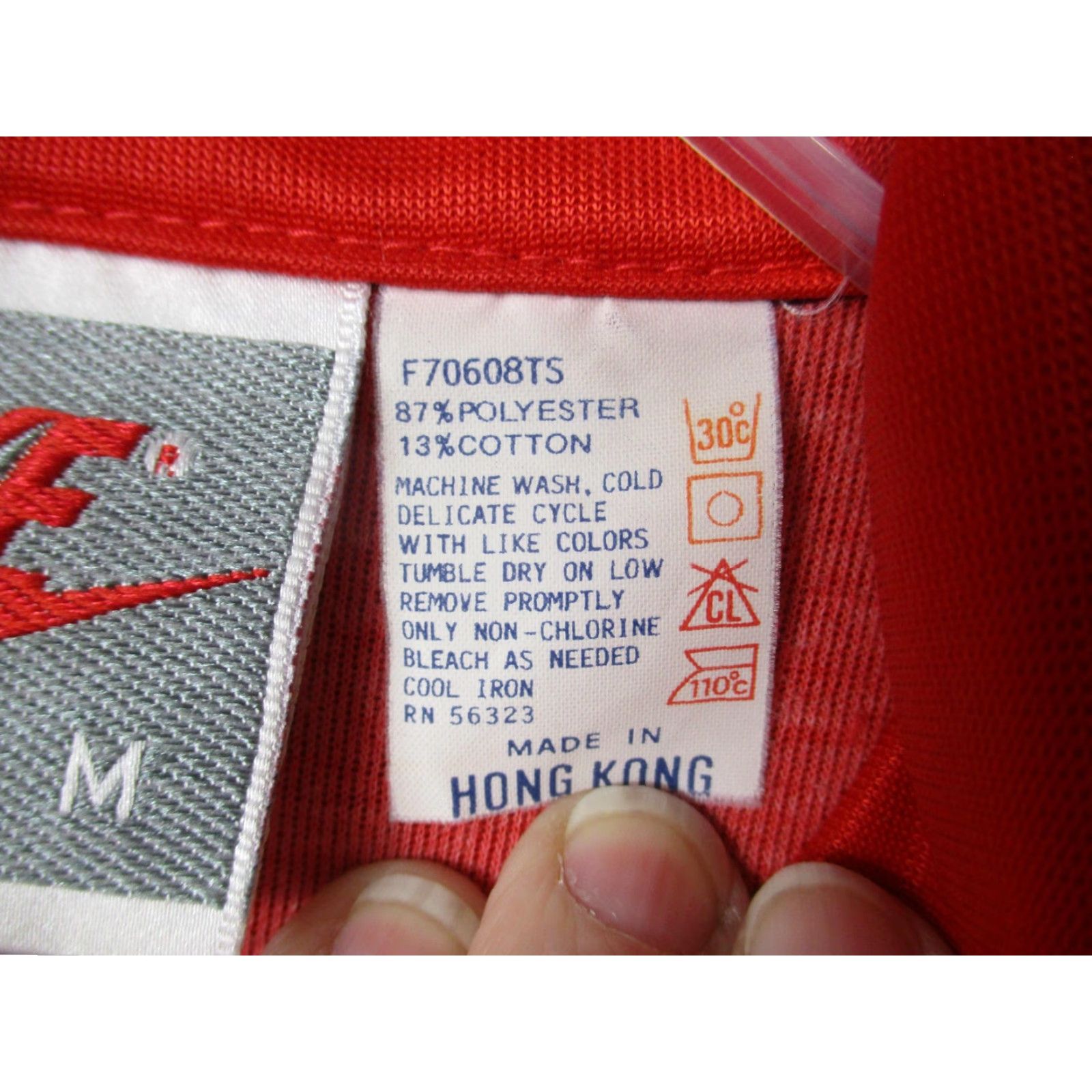 Nike VINTAGE Nike Jacket Mens M Red White Blue Track Full Zip Hong Kong 80s 90s Nike AeroLoft Size US M / EU 48-50 / 2 - 5 Thumbnail