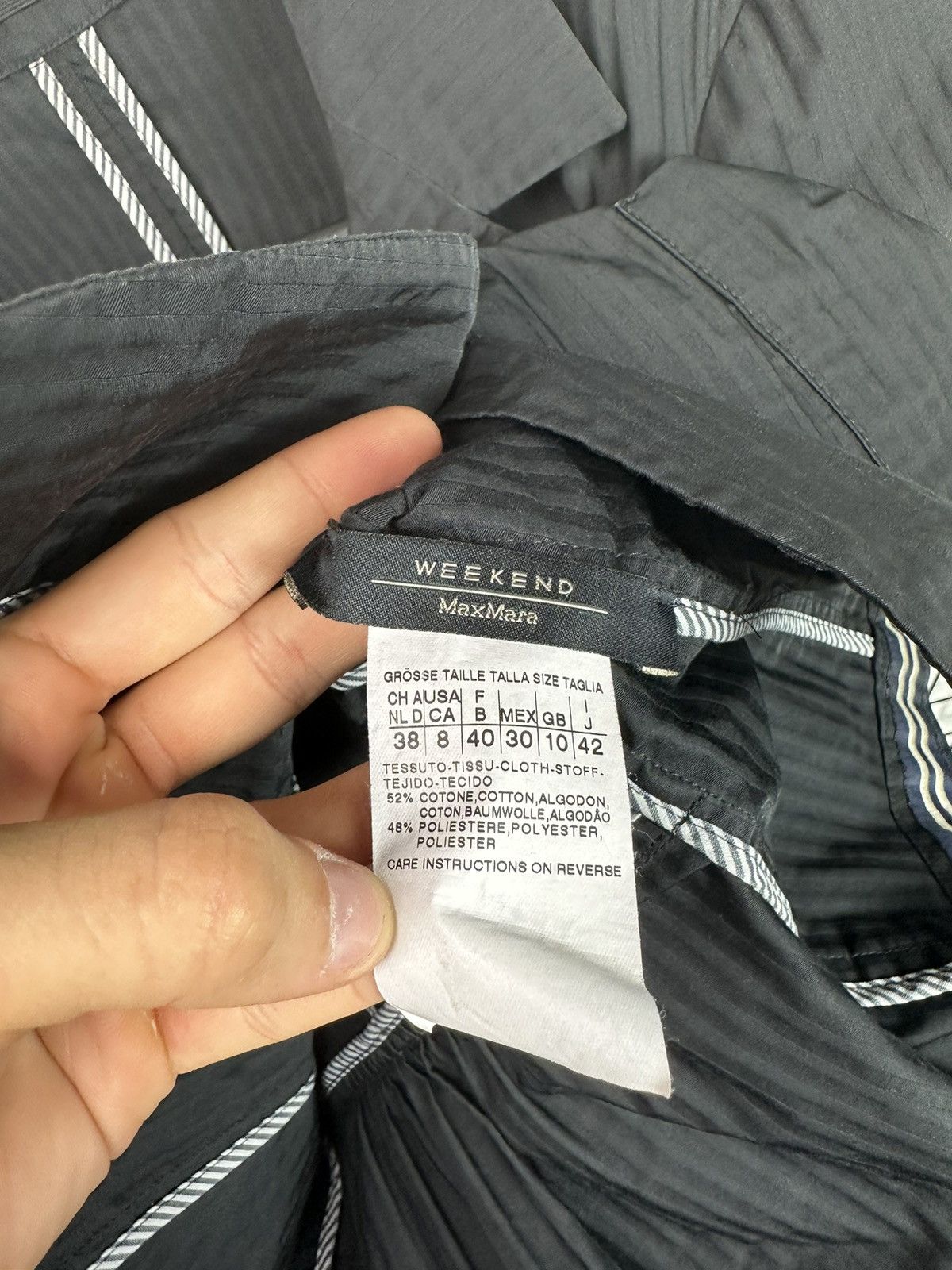 Max Mara × Weekend Max Mara WEEKEND MAX MARA blazer women jacket Black 8 size Size M / US 6-8 / IT 42-44 - 12 Thumbnail