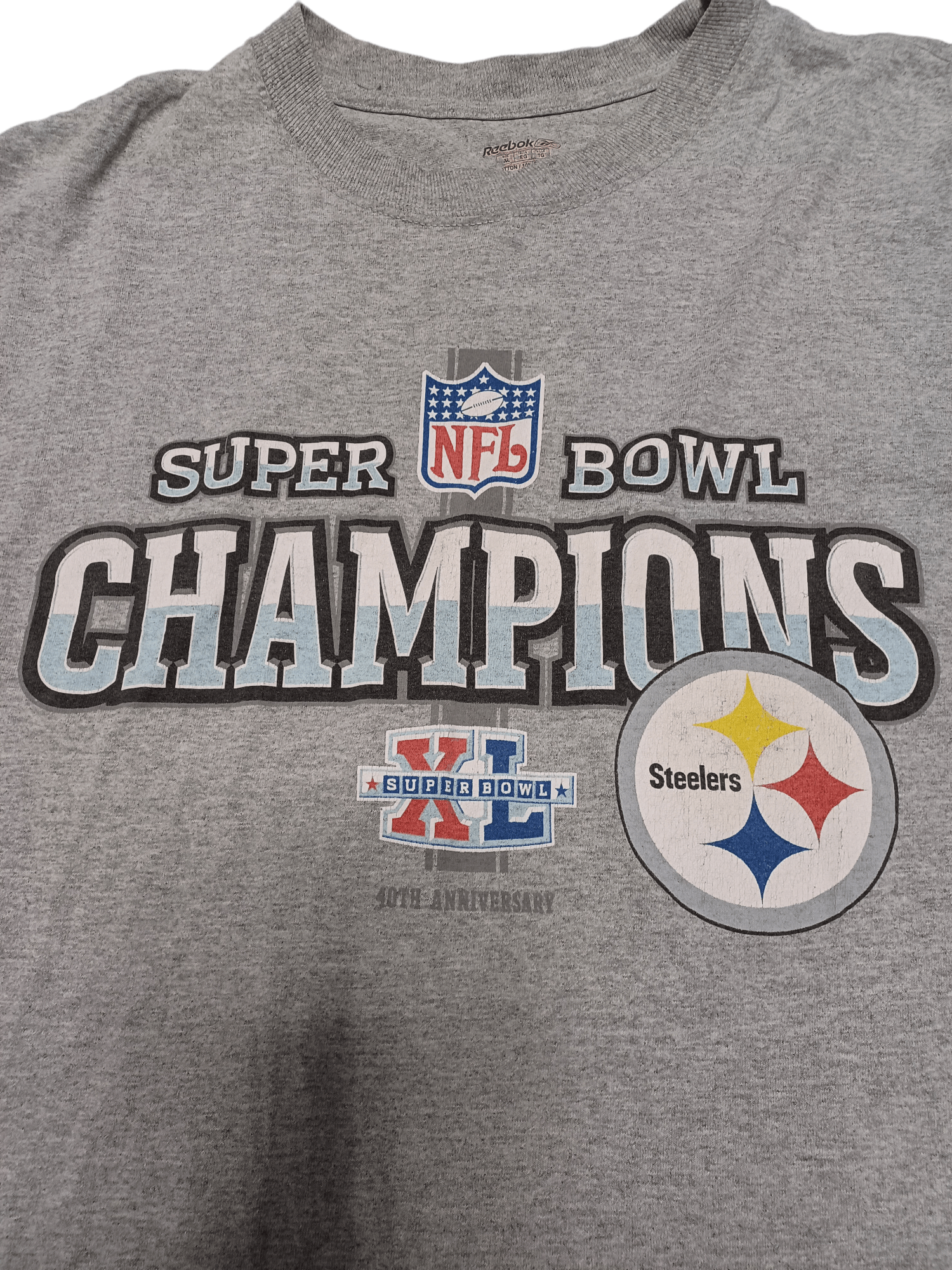 Reebok 2006 vintage super bowl XL Pittsburgh Steelers tee nfl Size US XL / EU 56 / 4 - 3 Thumbnail