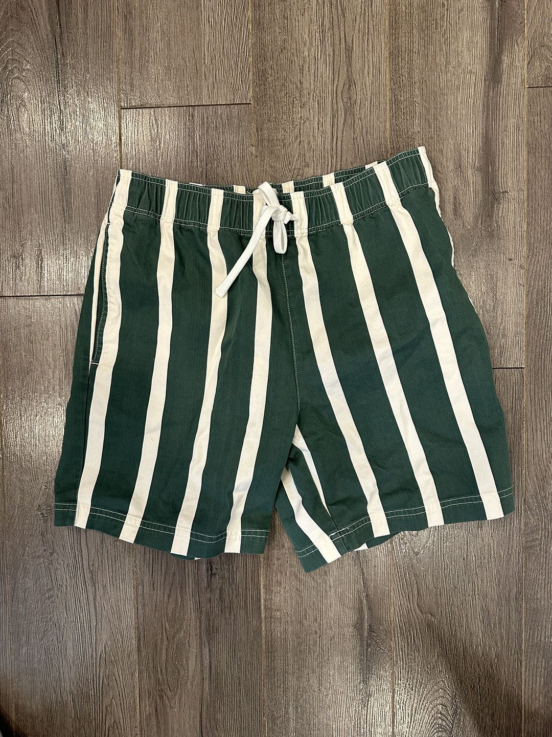 Aime Leon Dore Aime Leon Dore Green striped short | Grailed