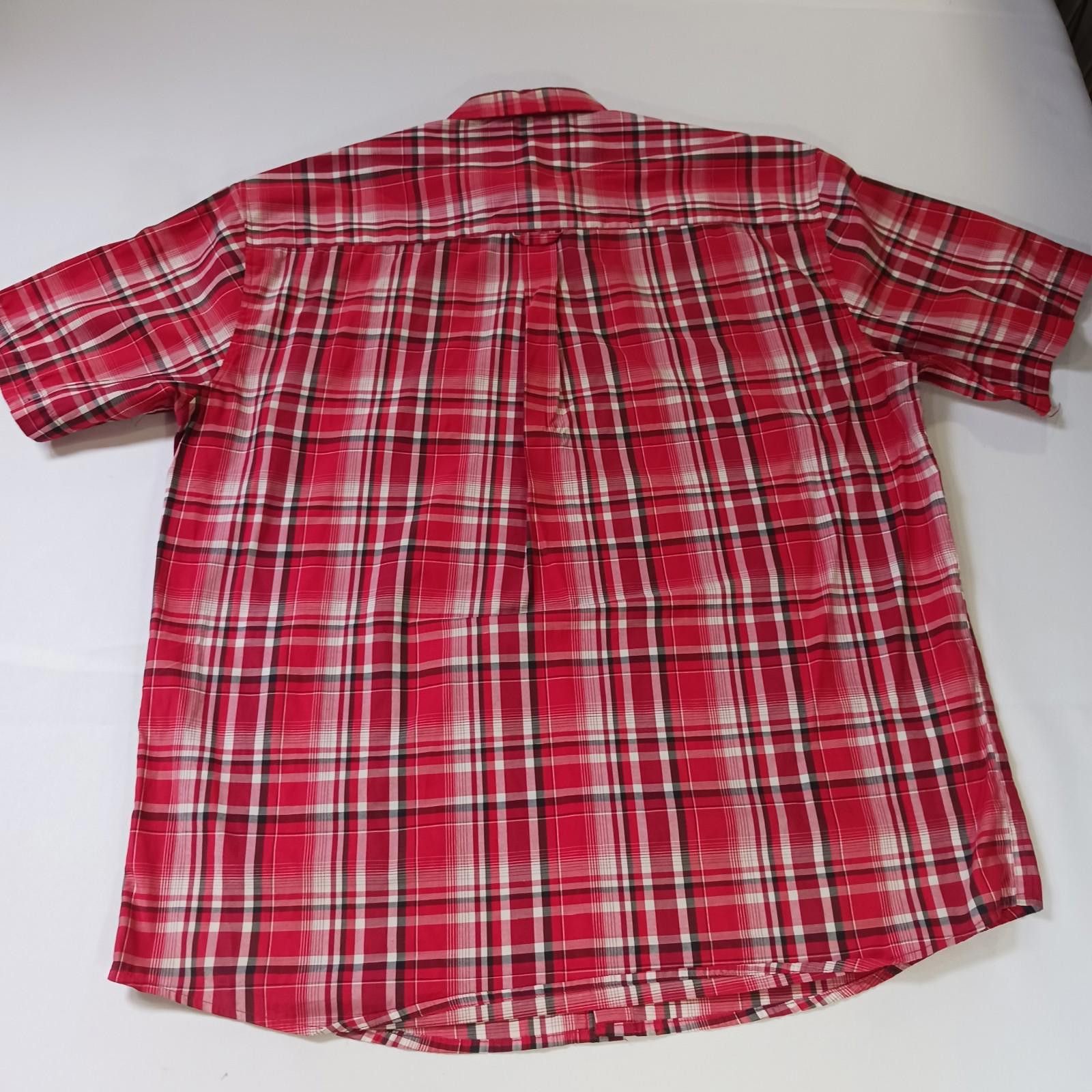 Other Kings Club Sportswear Men's Red Plaid Short Sleeve Shirt L Size US L / EU 52-54 / 3 - 2 Thumbnail