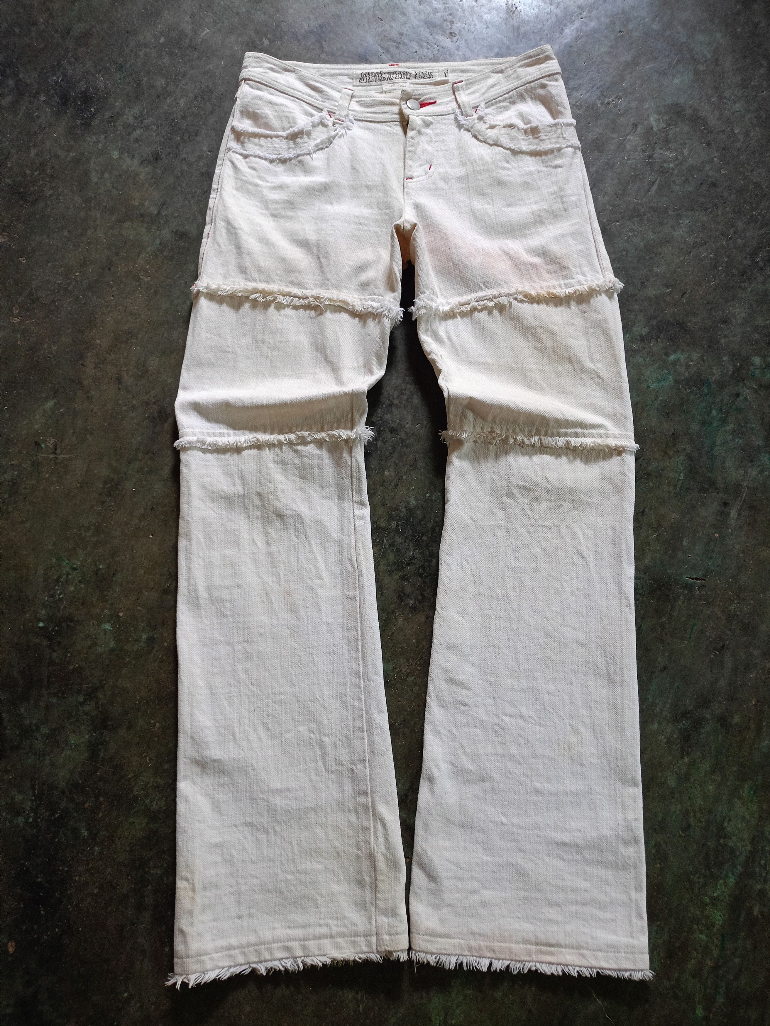 Sportiff Bis Haggi stain Flared Pants style Hysteric Glamour