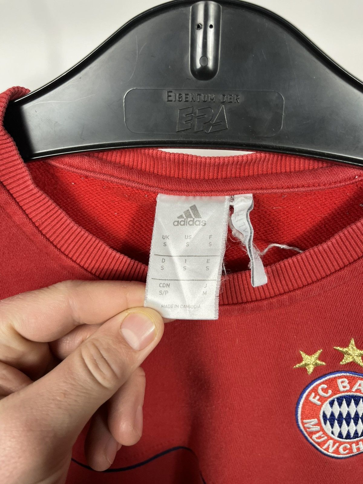 Adidas Adidas FC Bayern Munich Red Sweatshirt S Size US S / EU 44-46 / 1 - 4 Thumbnail