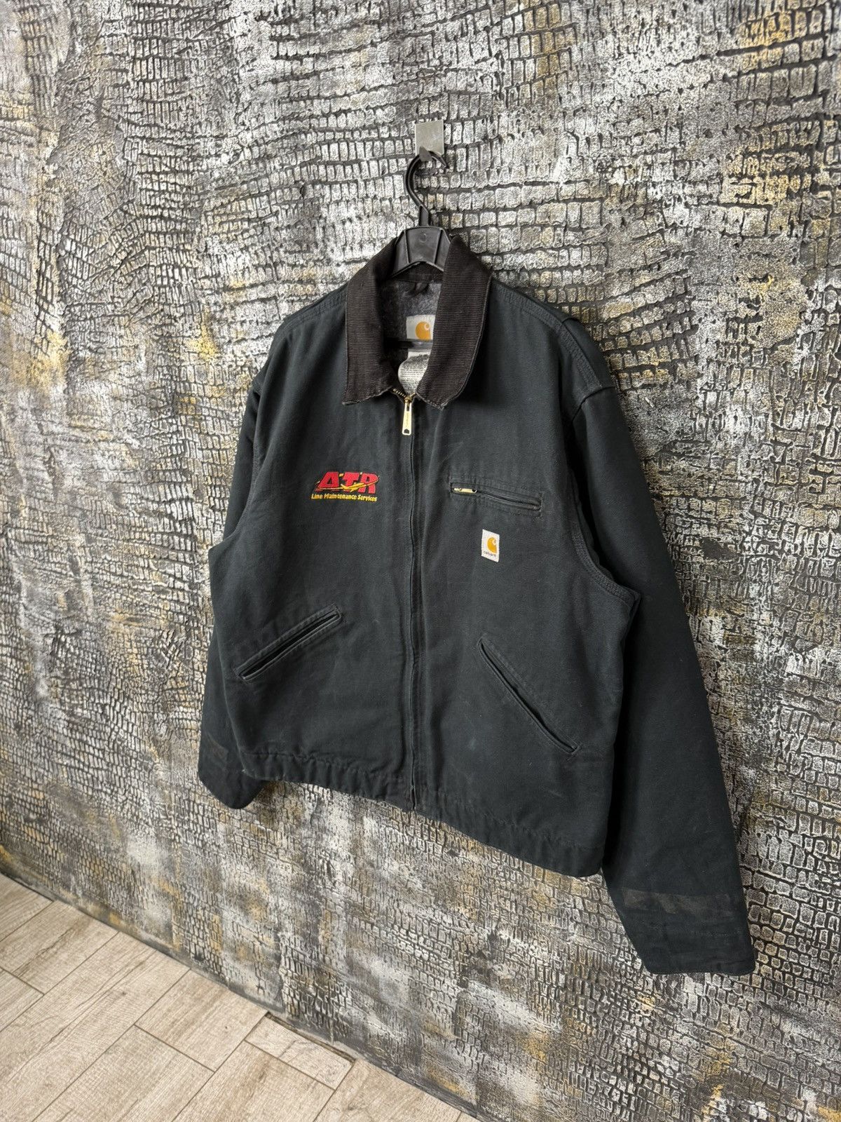 Carhartt Carhartt Detroit Jacket Black ATR Lime Maintenance Services Size US L / EU 52-54 / 3 - 4 Thumbnail