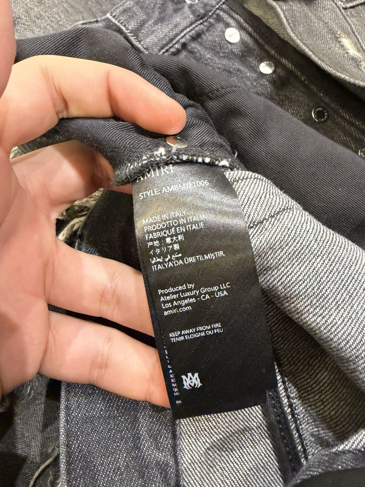 Amiri Amiri Repaired Carpenter Baggy Fit Denim Jeans Size US 30 / EU 46 - 4 Thumbnail