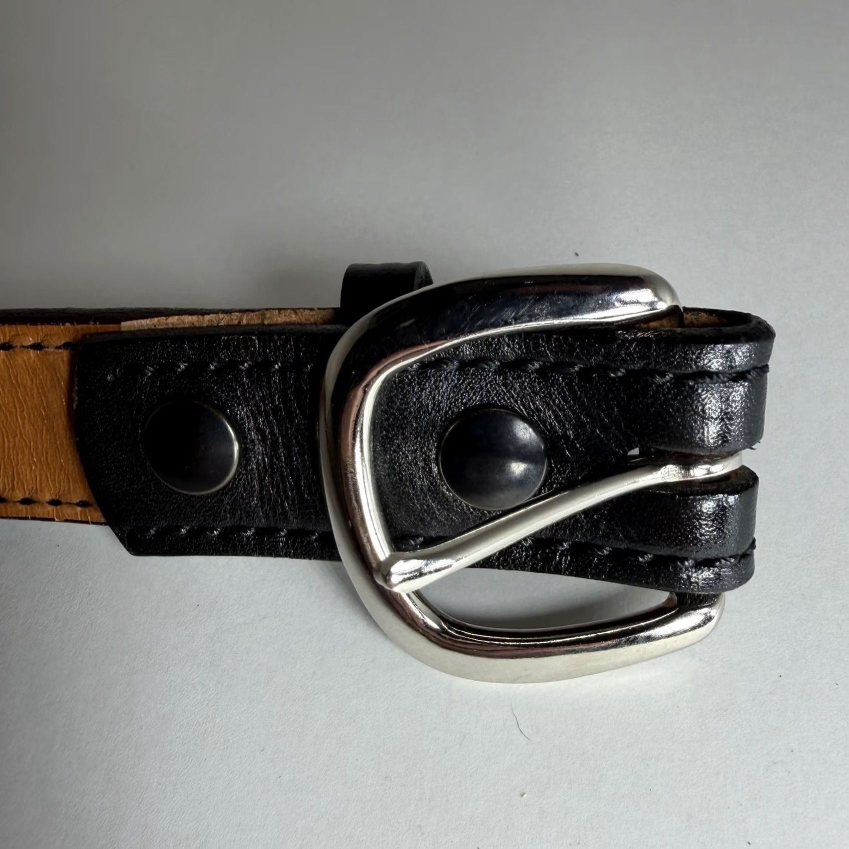 Vintage Don Hume Belt Western Leather 36 Black Mens B 109 Oklahoma Western Style Belt Size 36 - 7 Thumbnail