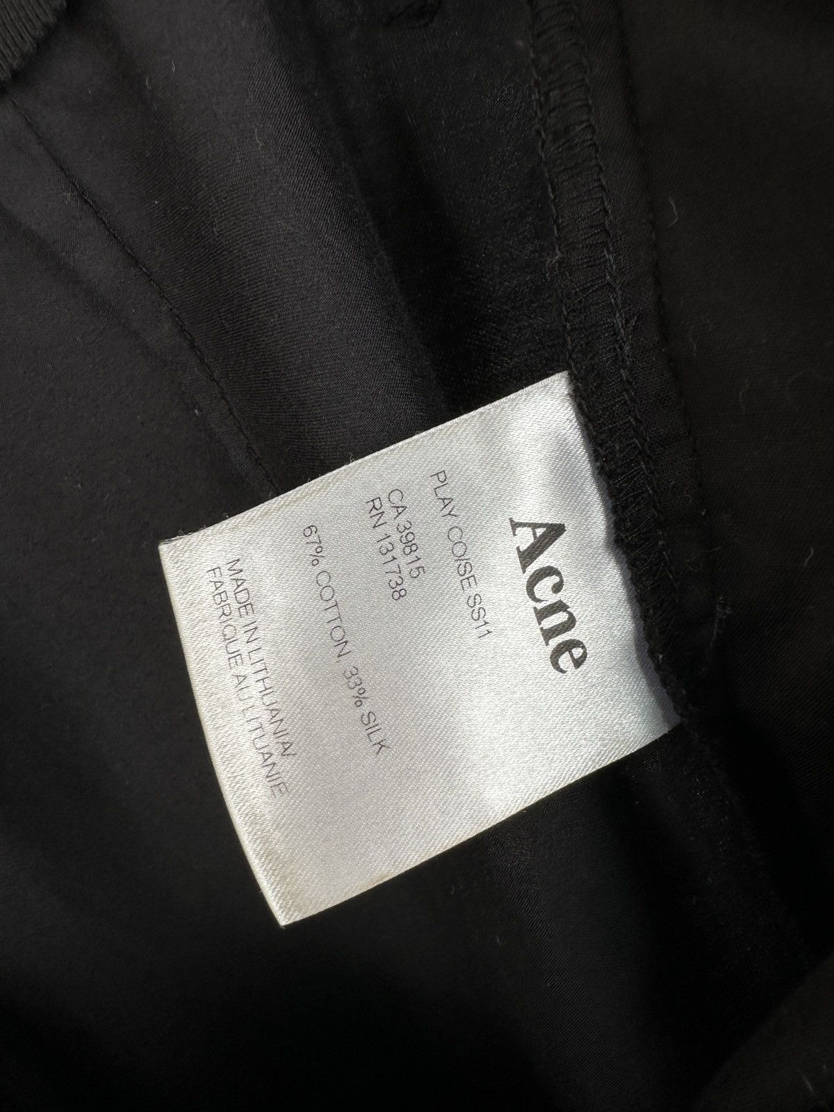 Acne Studios ACNE STUDIOS PLay Cotton Silk Pleated Trousers Pants SS 11 Size 24" / US 00 / IT 34 - 10 Thumbnail