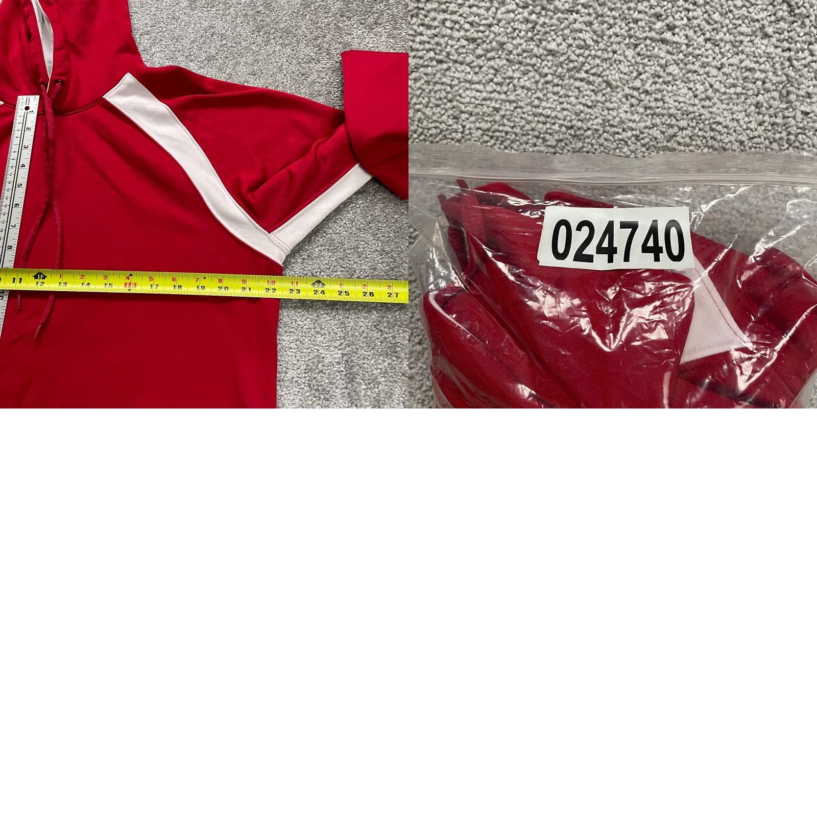 Augusta Sportswear Augusta Hoodie Unisex Adults M Red Pullover Fleece Logo Pockets Hooded Sweatshirt Size US M / EU 48-50 / 2 - 8 Thumbnail