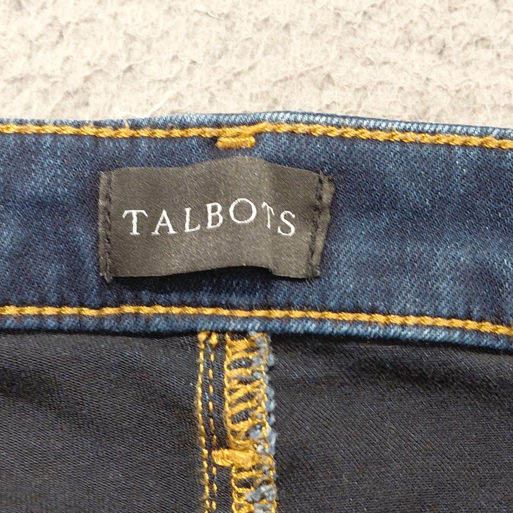Talbots Talbots Jegging Jeans Women’s 10 Blue Ankle High Waist Dark Wash Regular 5-Pocket Denim Spandex Cotton Blend Size 32" / US 10 / IT 46 - 4 Thumbnail