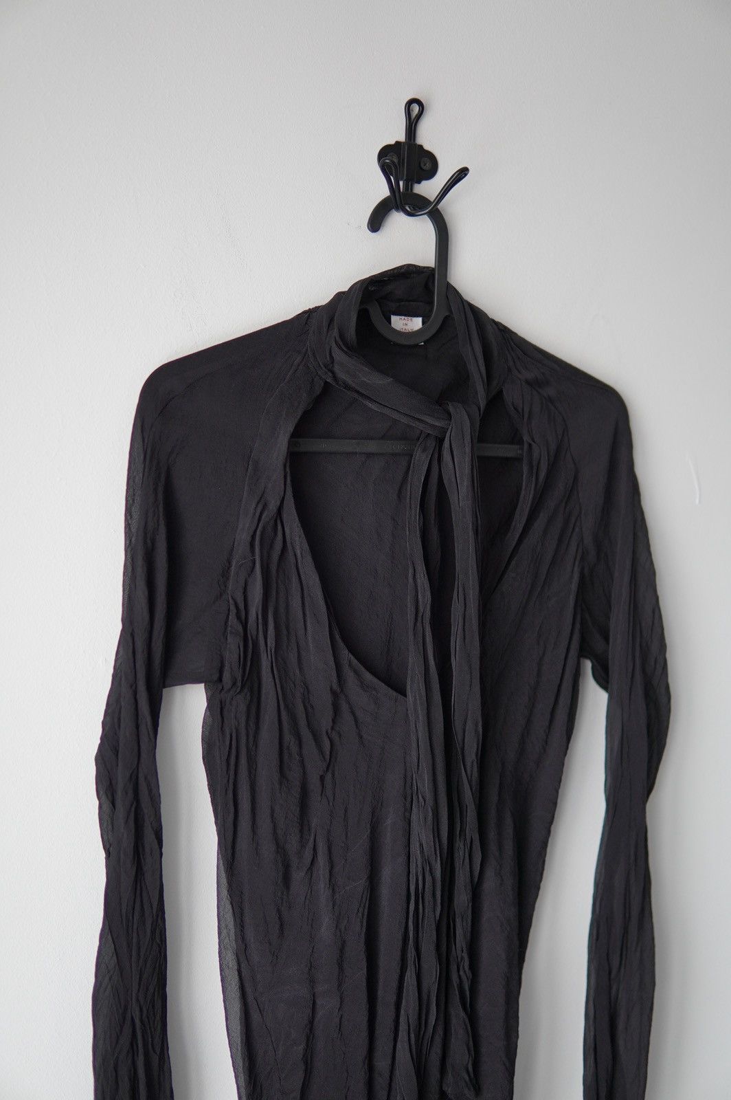 Rick Owens Vintage Silk Avant Garde Top Size L / US 10 / IT 46 - 3 Thumbnail