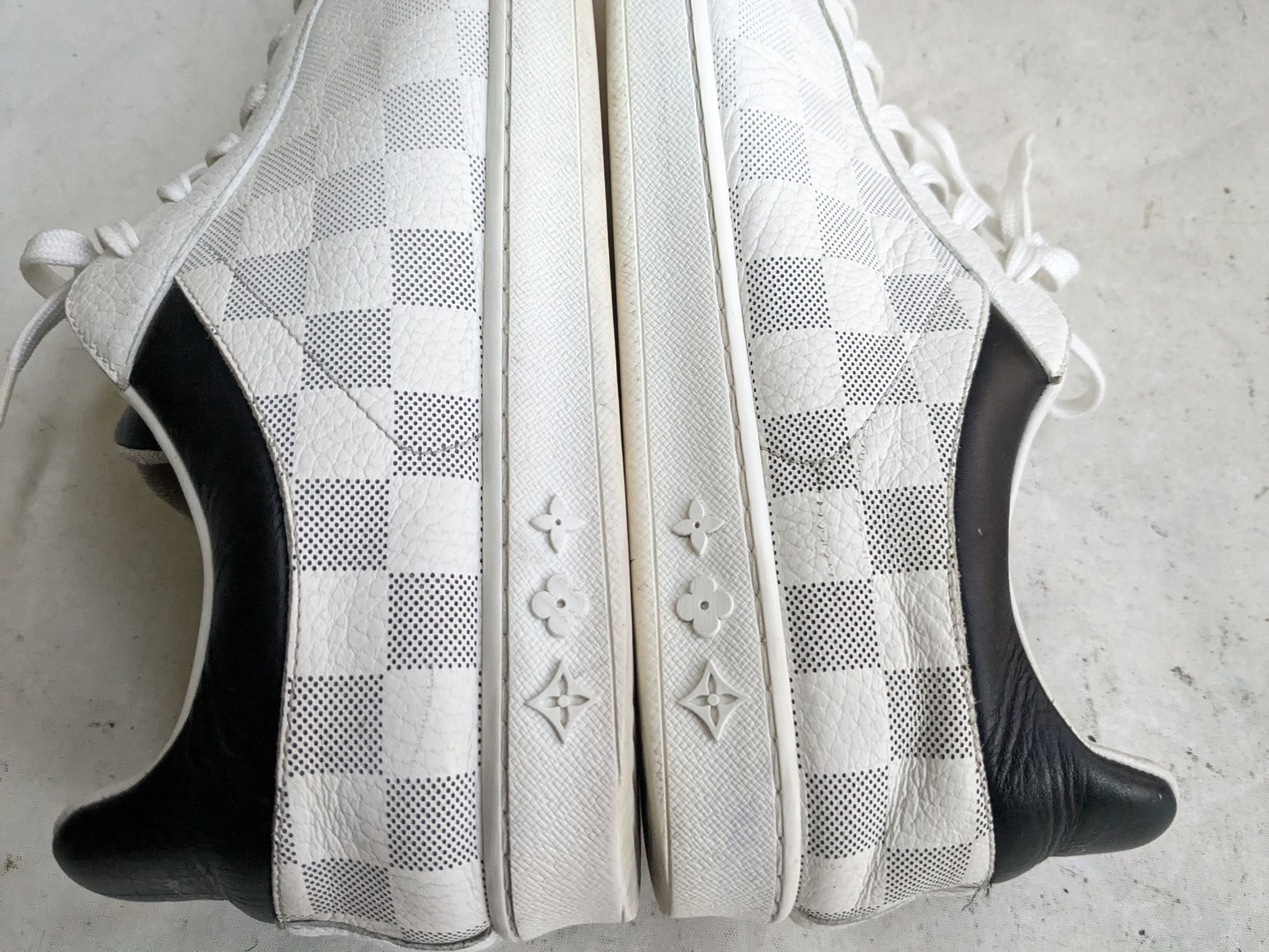 Louis Vuitton Louis Vuitton Sneakers White 10 Monogram Logo High Tops Size US 10 / EU 43 - 9 Thumbnail