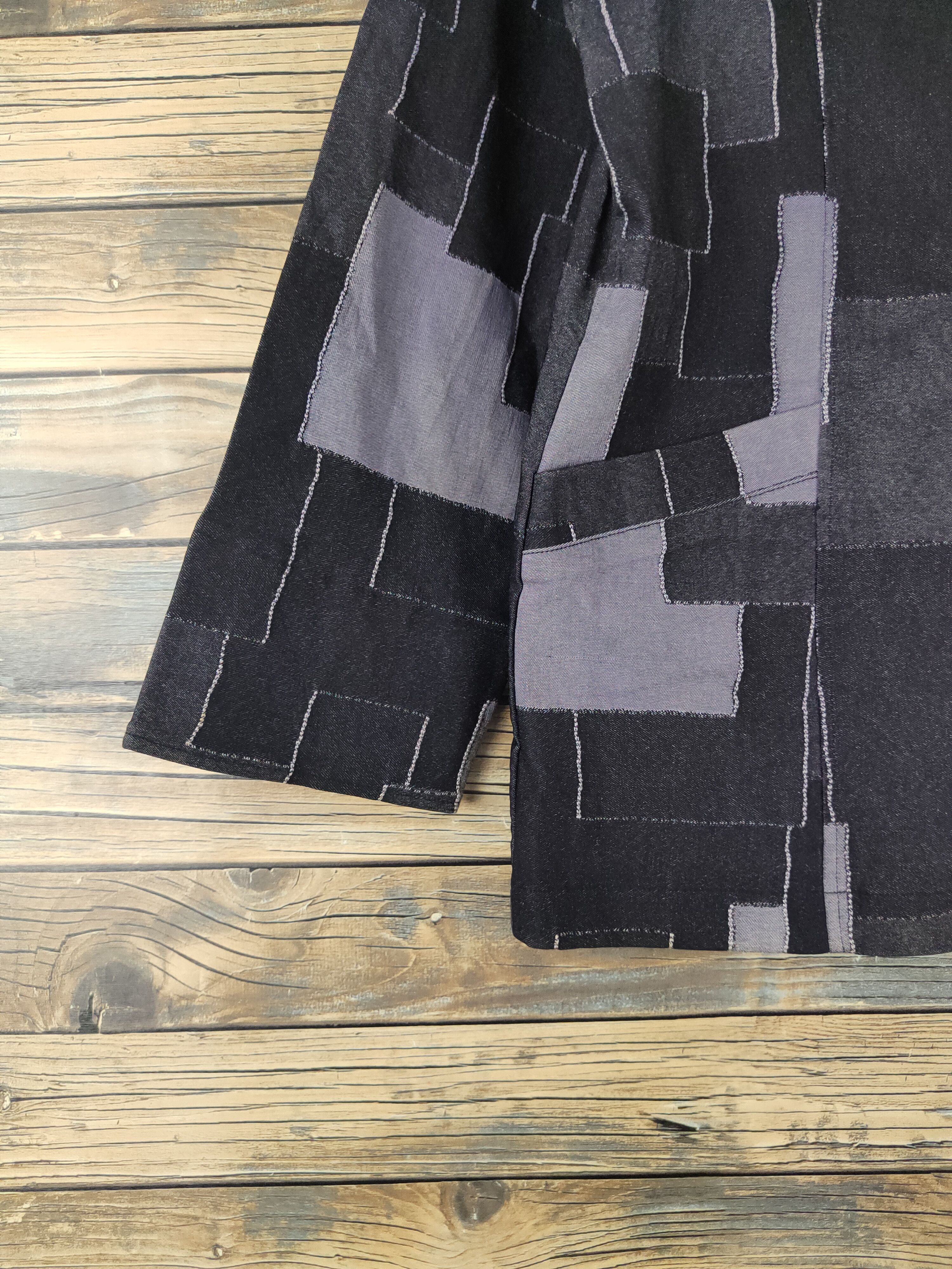 Japanese Brand Japanese Brand Black Purple Button Up Shirts #W1808 Size M / US 6-8 / IT 42-44 - 4 Thumbnail
