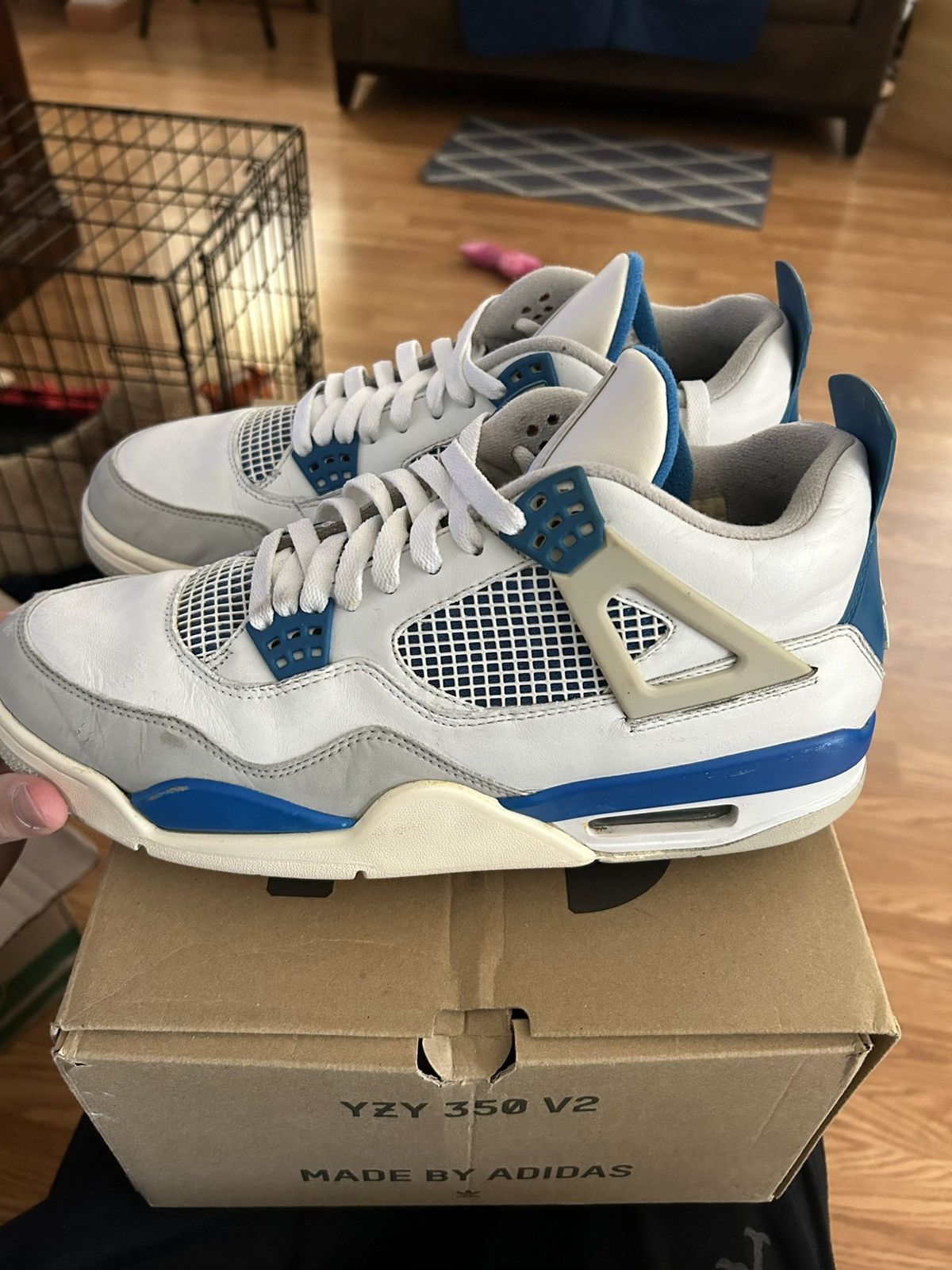 Jordan Brand Military blue 4s 2012 Size US 11.5 / EU 44-45 - 3 Thumbnail