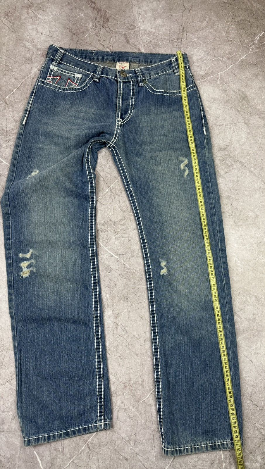 True Religion Vintage True Religion Billy Big T Denim Baggy Jeans Y2K Size US 34 / EU 50 - 15 Thumbnail