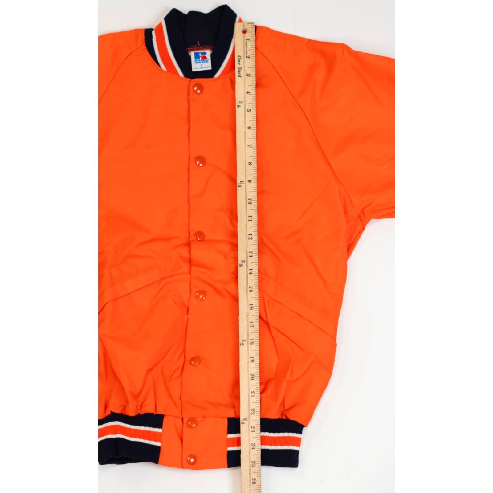 Russell Athletic VINTAGE Russell Athletic Varsity Jacket Men S Orange 80s 90s College University NCAA USA VTG Final Four March Madness Band Collar New Tags Photos? Size US S / EU 44-46 / 1 - 5 Thumbnail