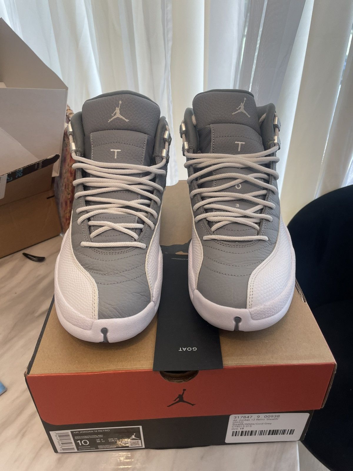 Jordan Brand Air jordan 12 Retro stealth Size US 10 / EU 43 - 3 Thumbnail