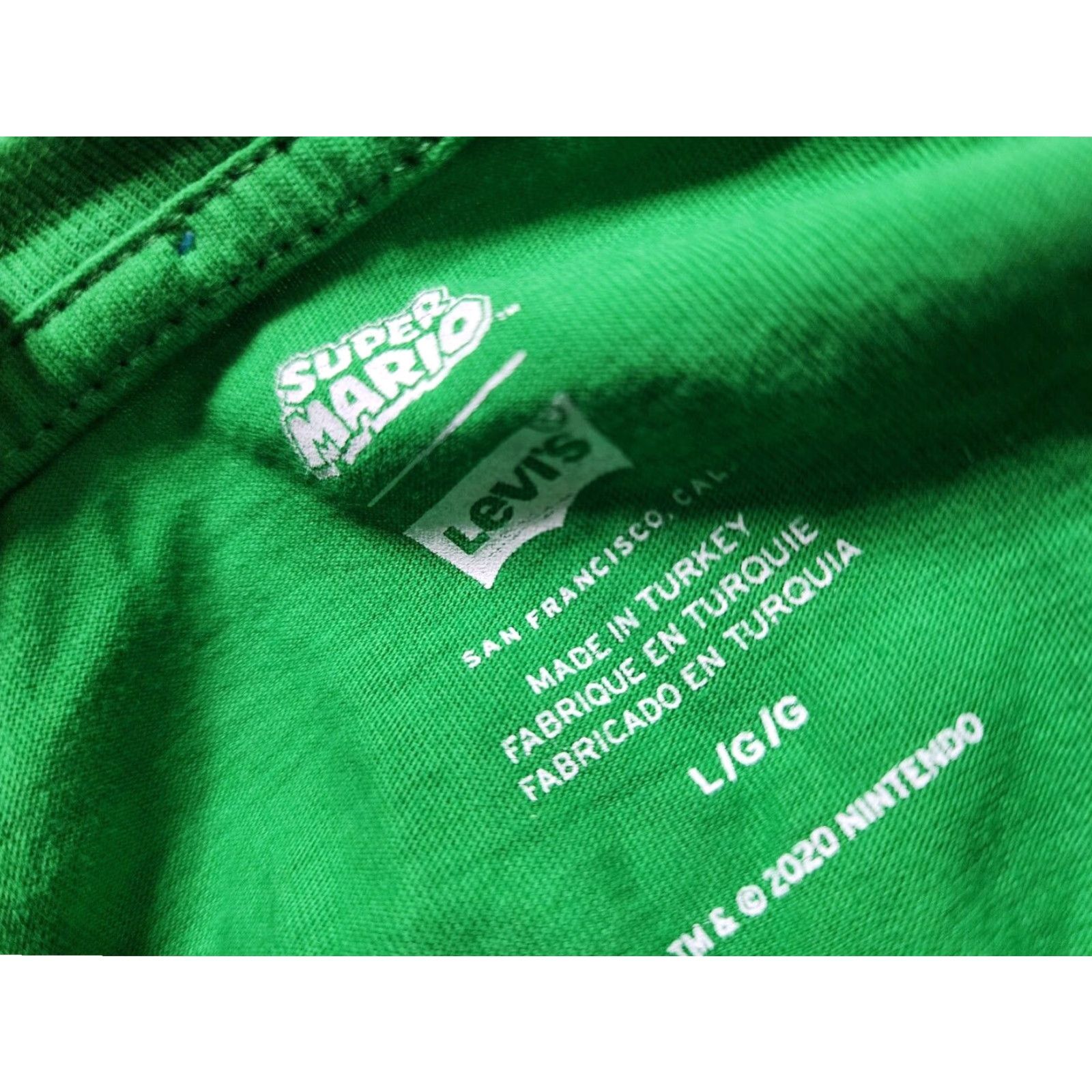 Doublet LEVIS Mens Double Sided Super Mario Toad Green T Shirt Adult Large Size US L / EU 52-54 / 3 - 4 Thumbnail