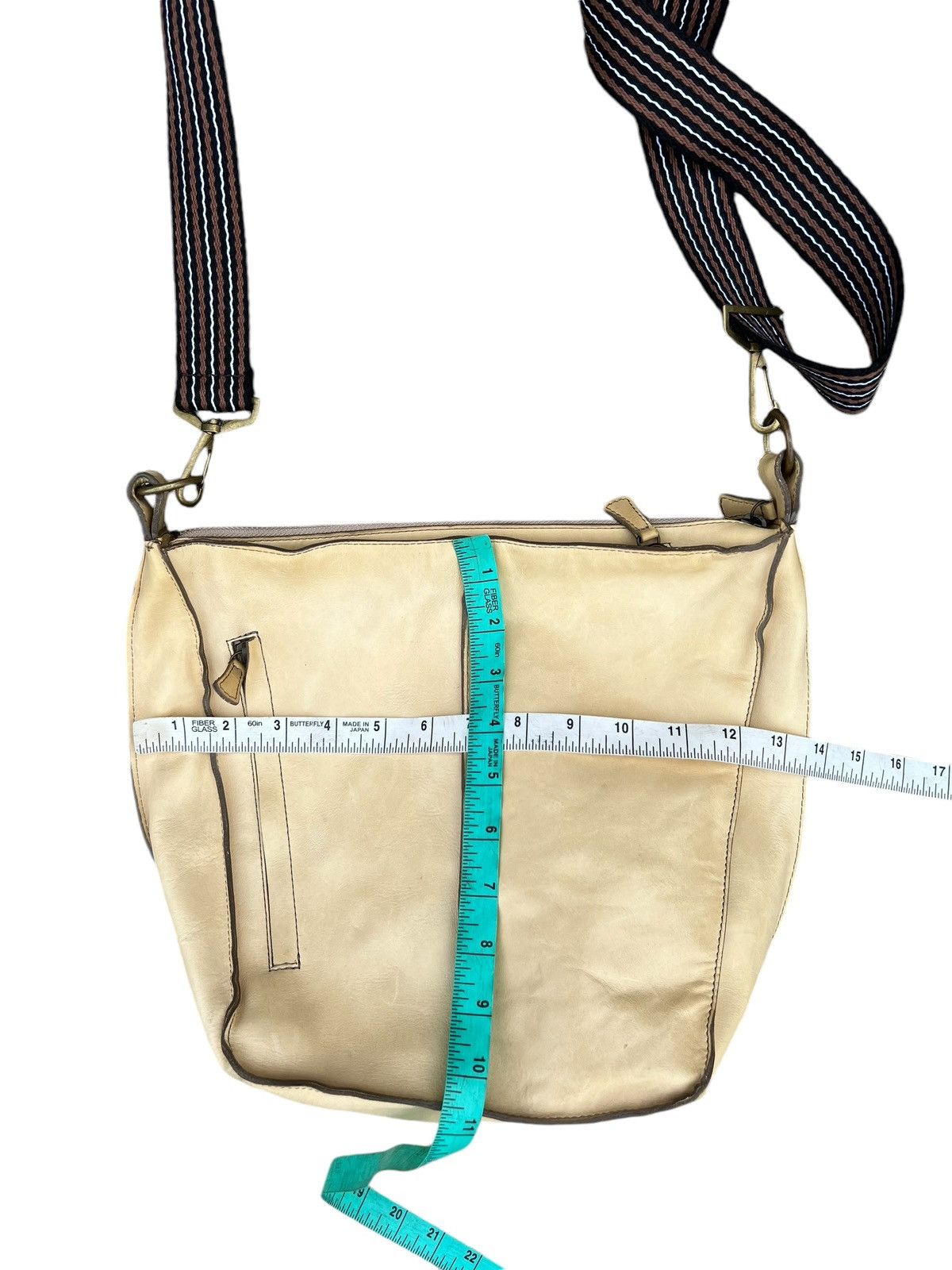 Leather Vintage B. Stuff Japan Patina Leather Sling Bag Size ONE SIZE - 25 Thumbnail
