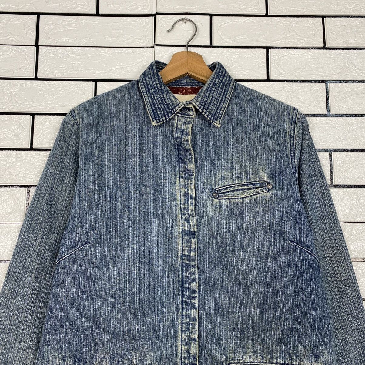 Japanese Brand 📌Vintage Denim Blanket Jacket Full Print Issey Miyake Size US M / EU 48-50 / 2 - 4 Thumbnail