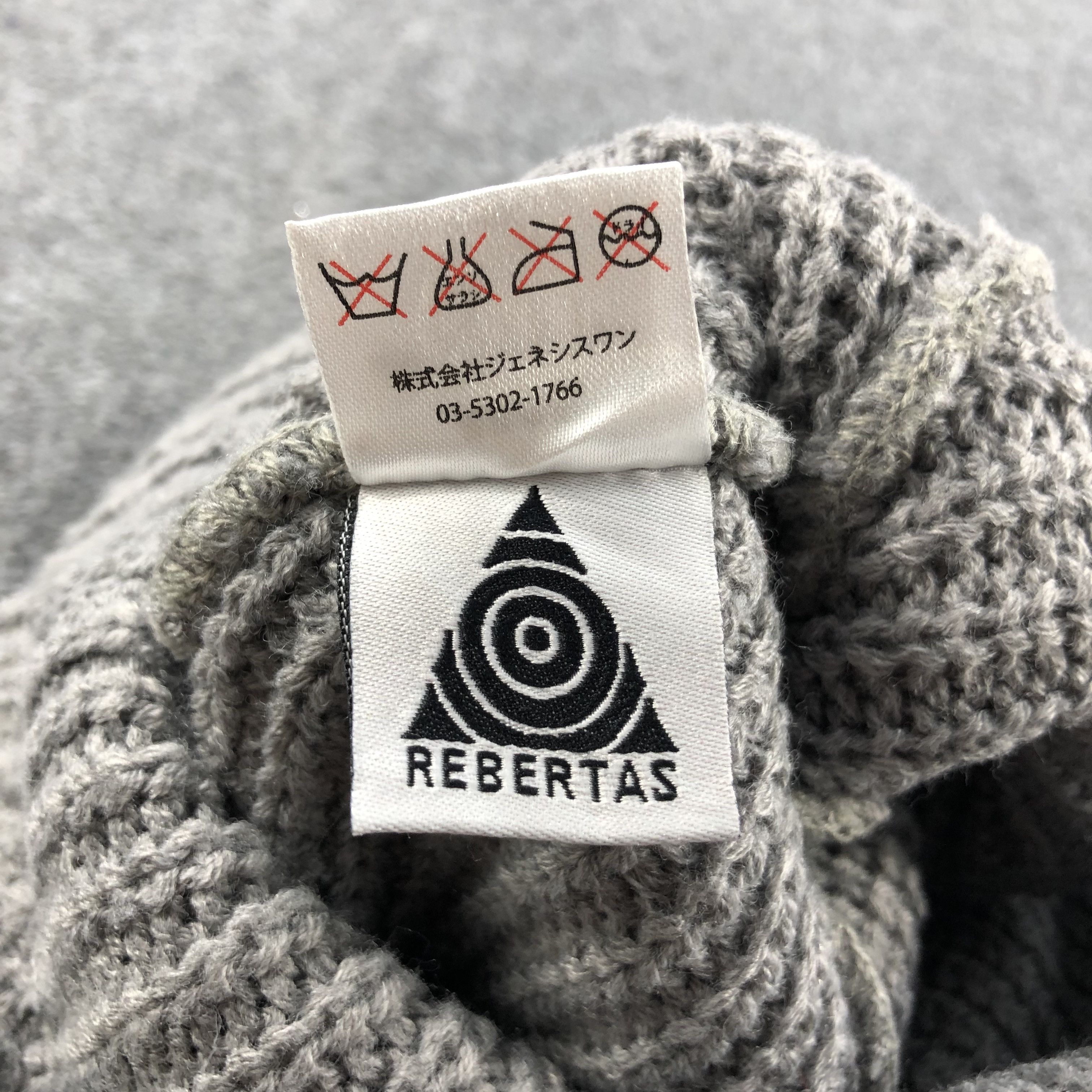 Japanese Brand Unknown Rebertas Grey Beanie Snowcap Snow Hat B345 Size ONE SIZE - 7 Thumbnail