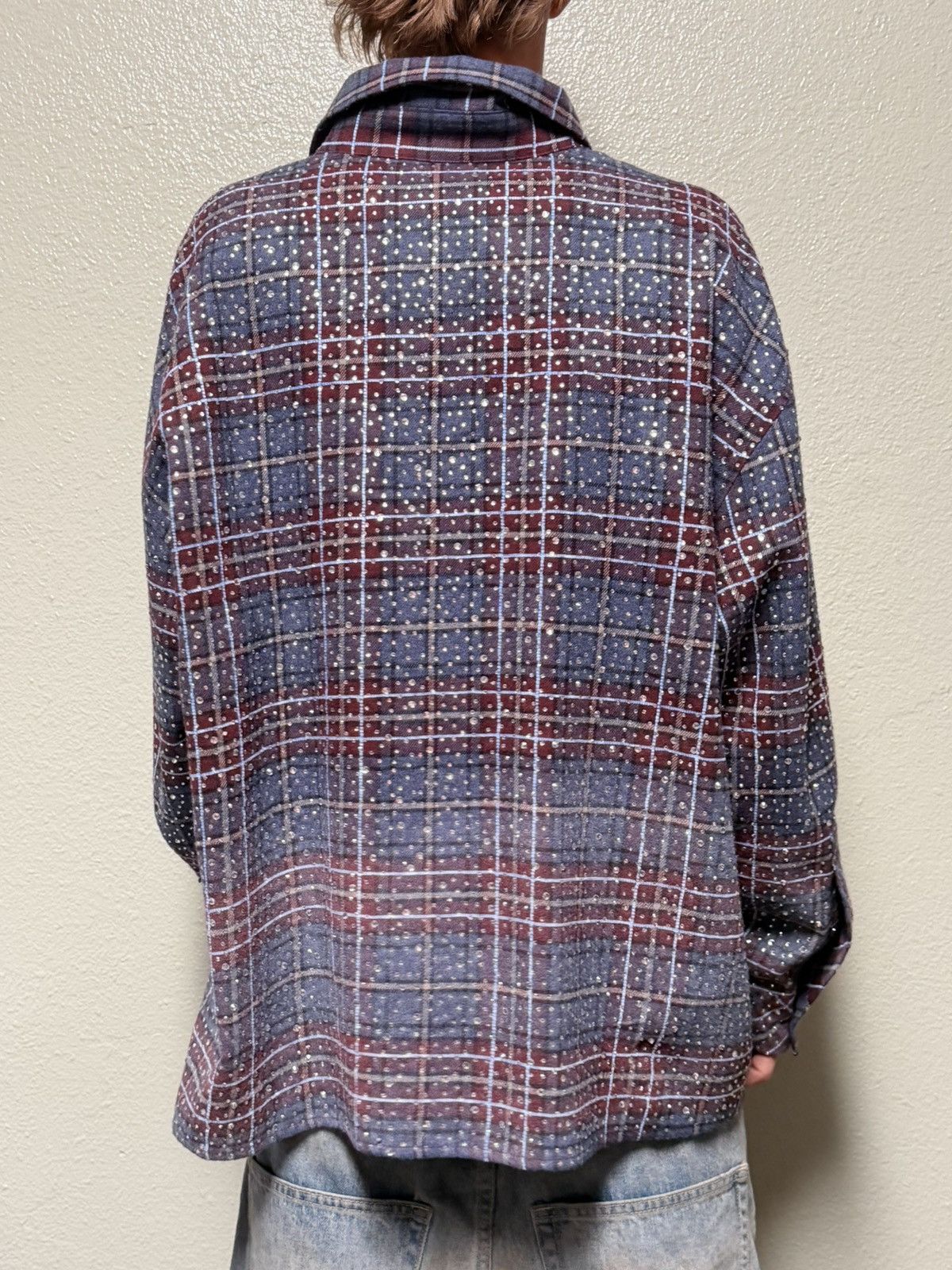 HMDD HMDD Rhinestone Button up Flannel Size US XL / EU 56 / 4 - 2 Thumbnail