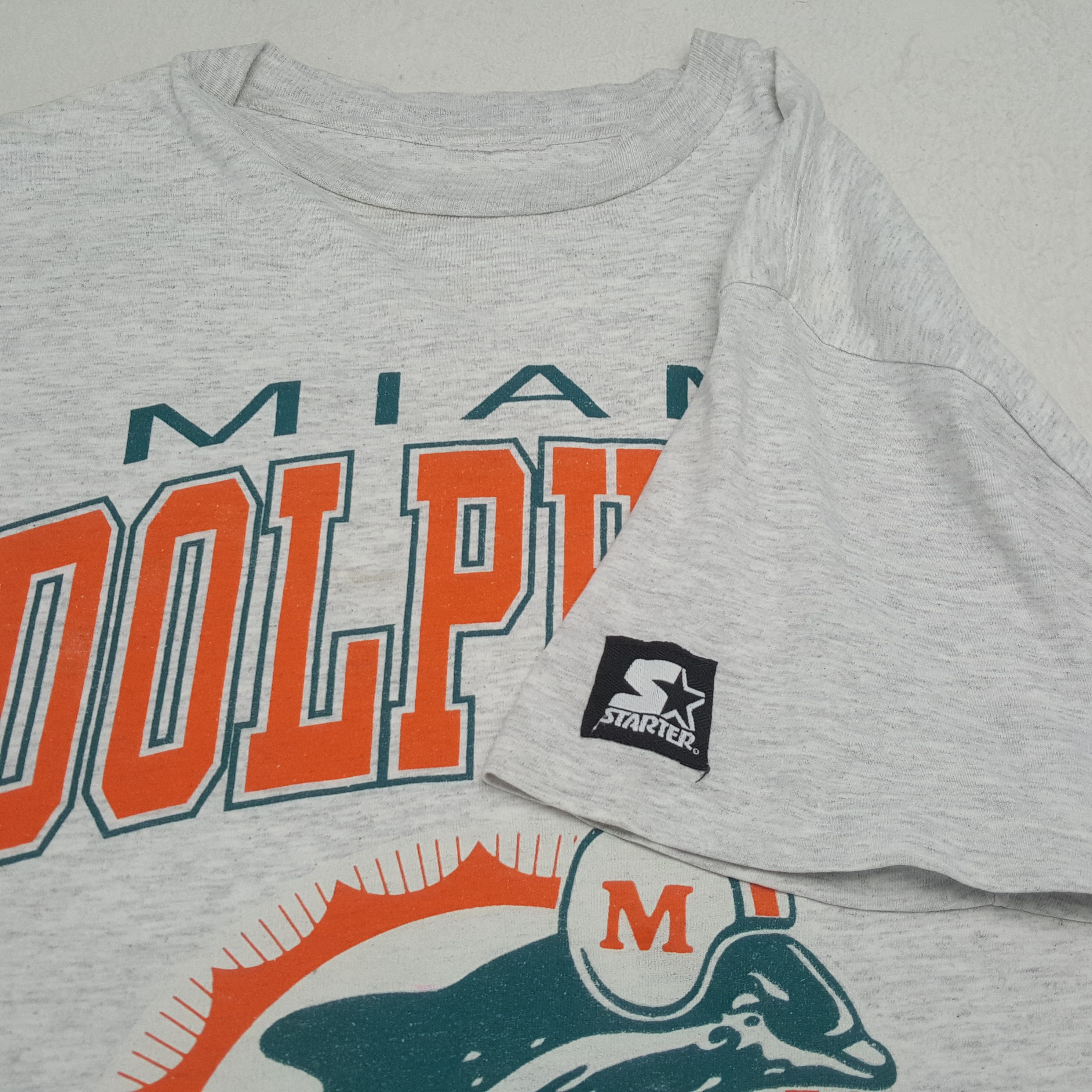 NFL × Starter × Vintage Vintage MIAMI Dolphin Football NFL Team T-shirt C276N80 Size US M / EU 48-50 / 2 - 4 Thumbnail