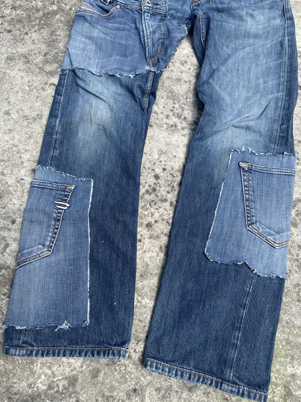 Diesel Y2K Casual Jeans Diesel Pocket Pants Avant Garde Opium Rare Size US 31 - 3 Thumbnail