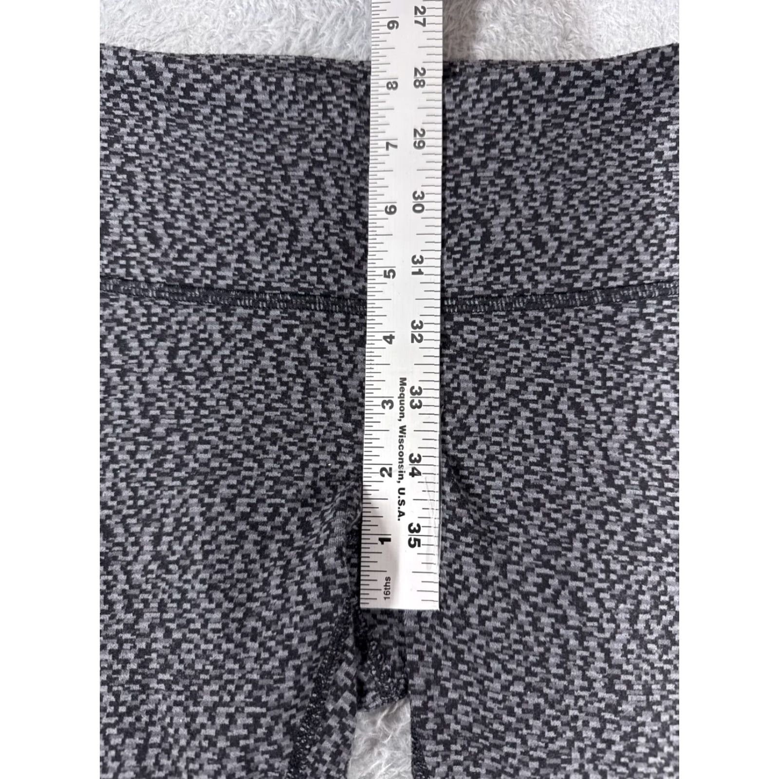 Lululemon Lululemon Wunder Under Cropped Pants Womens 6 Gray 21.5" Digi Pixie W6AASS Yoga Stretch Athletic Casual Camouflage Nylon Microfiber Inseam 21.5 in Size 28" / US 6 / IT 42 - 7 Thumbnail