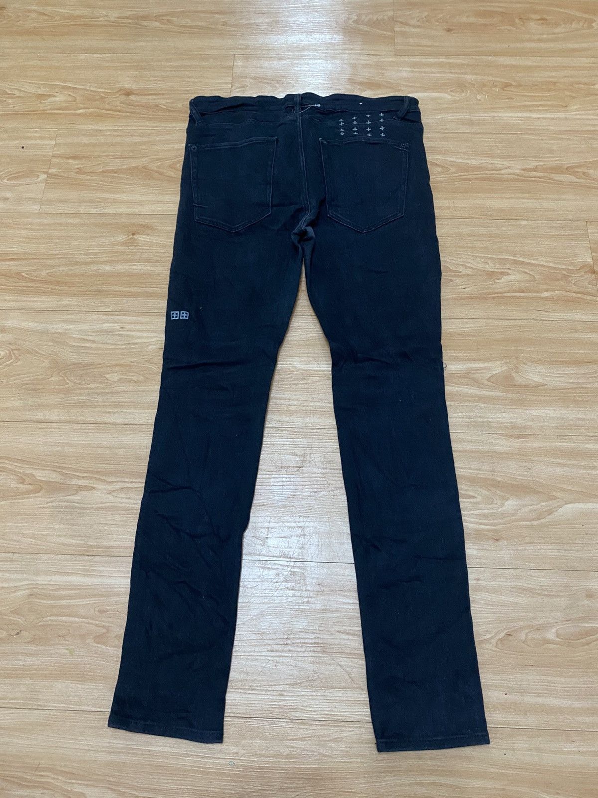 Ksubi Ksubi skinny black jeans distressed style strech material Size US 33 - 1 Thumbnail