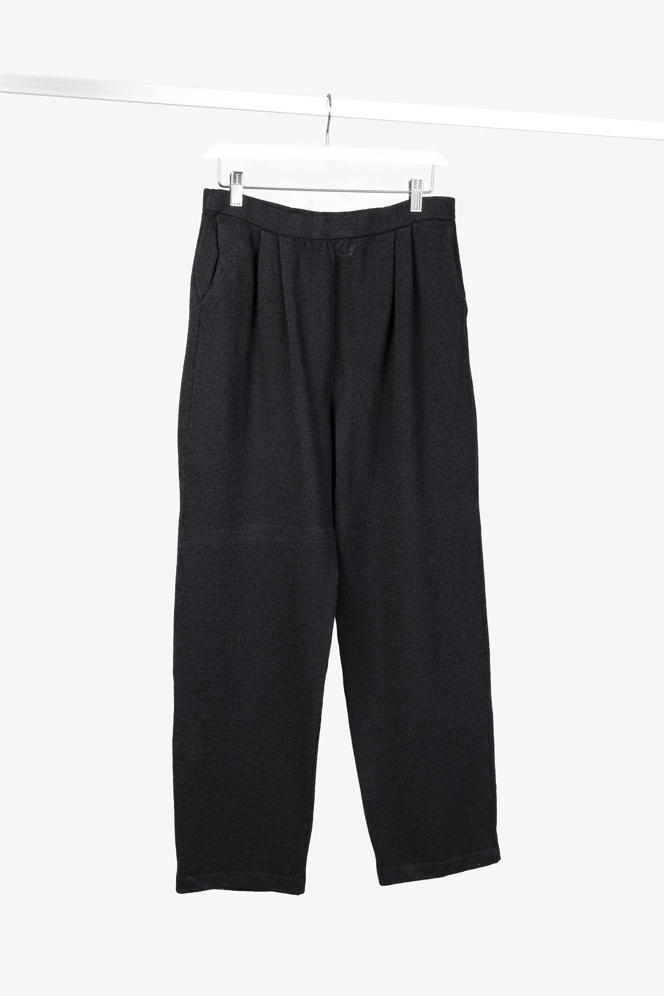 Other St. John Basics Black Pleated Waist Knit Pant Size 32" / US 10 / IT 46 - 1 Thumbnail