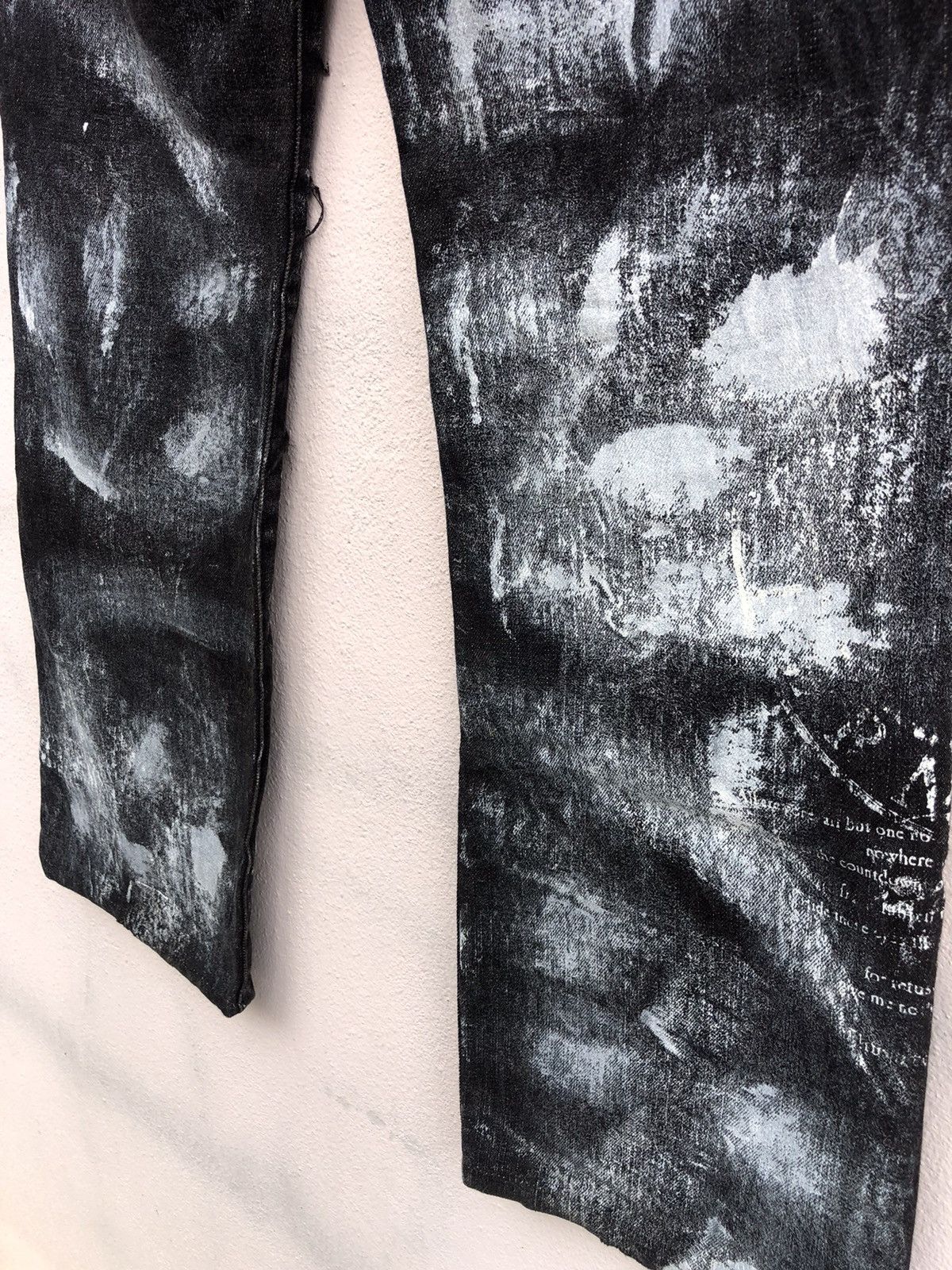 Japanese Brand Berning Sho Distressed Poem Jeans Size US 30 / EU 46 - 8 Thumbnail