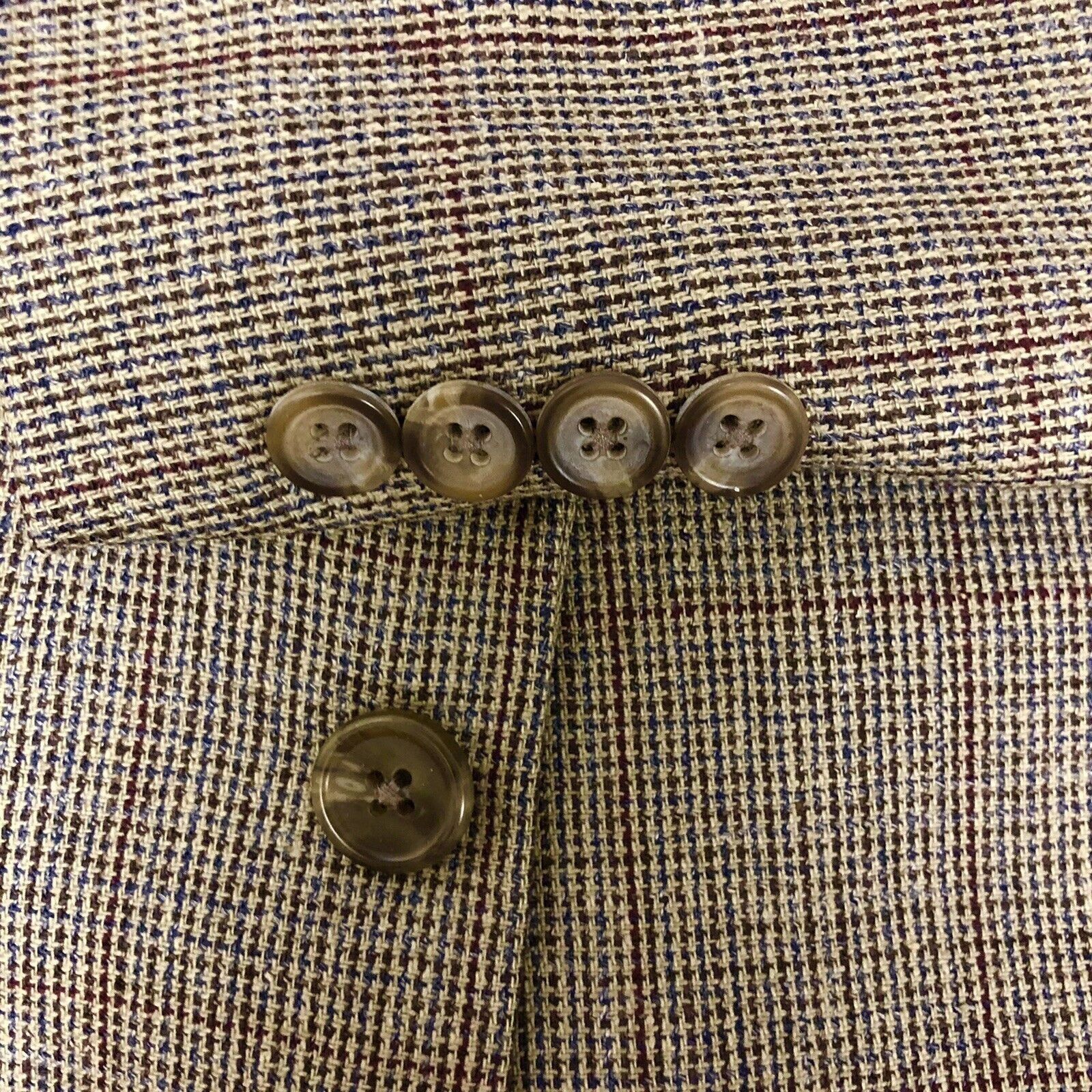 Ralph Lauren Vtg Ralph Lauren Gray Sage Sport Coat OVERCHECK Jacket Ja Size 44R - 6 Thumbnail