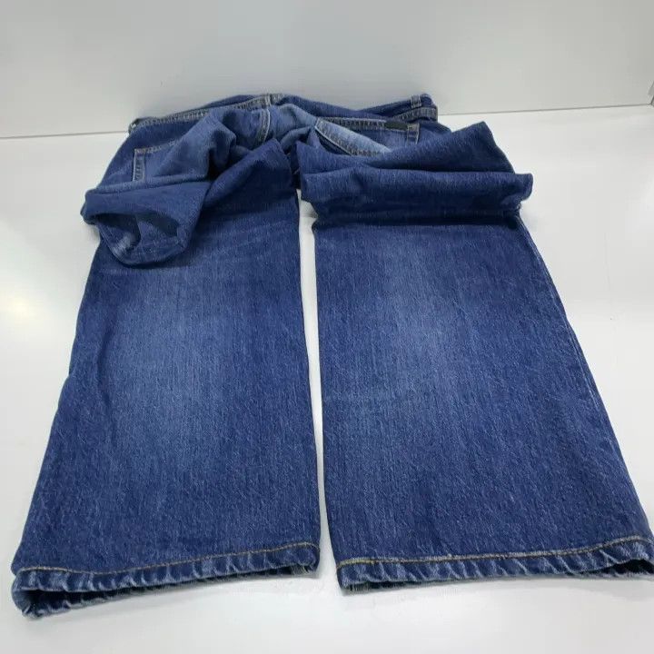 Saint Laurent Paris Saint Laurent Blue Wide-Leg Distressed Denim Pants-2507 Size US 34 / EU 50 - 6 Thumbnail