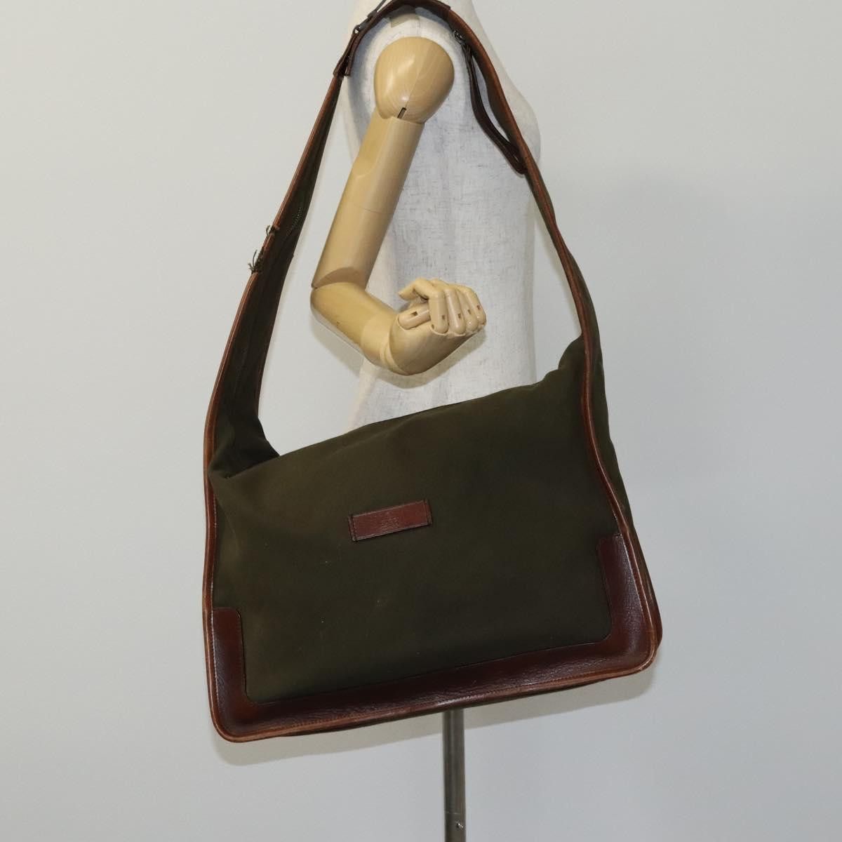 Gucci GUCCI Shoulder Bag Canvas Khaki Size ONE SIZE - 24 Thumbnail