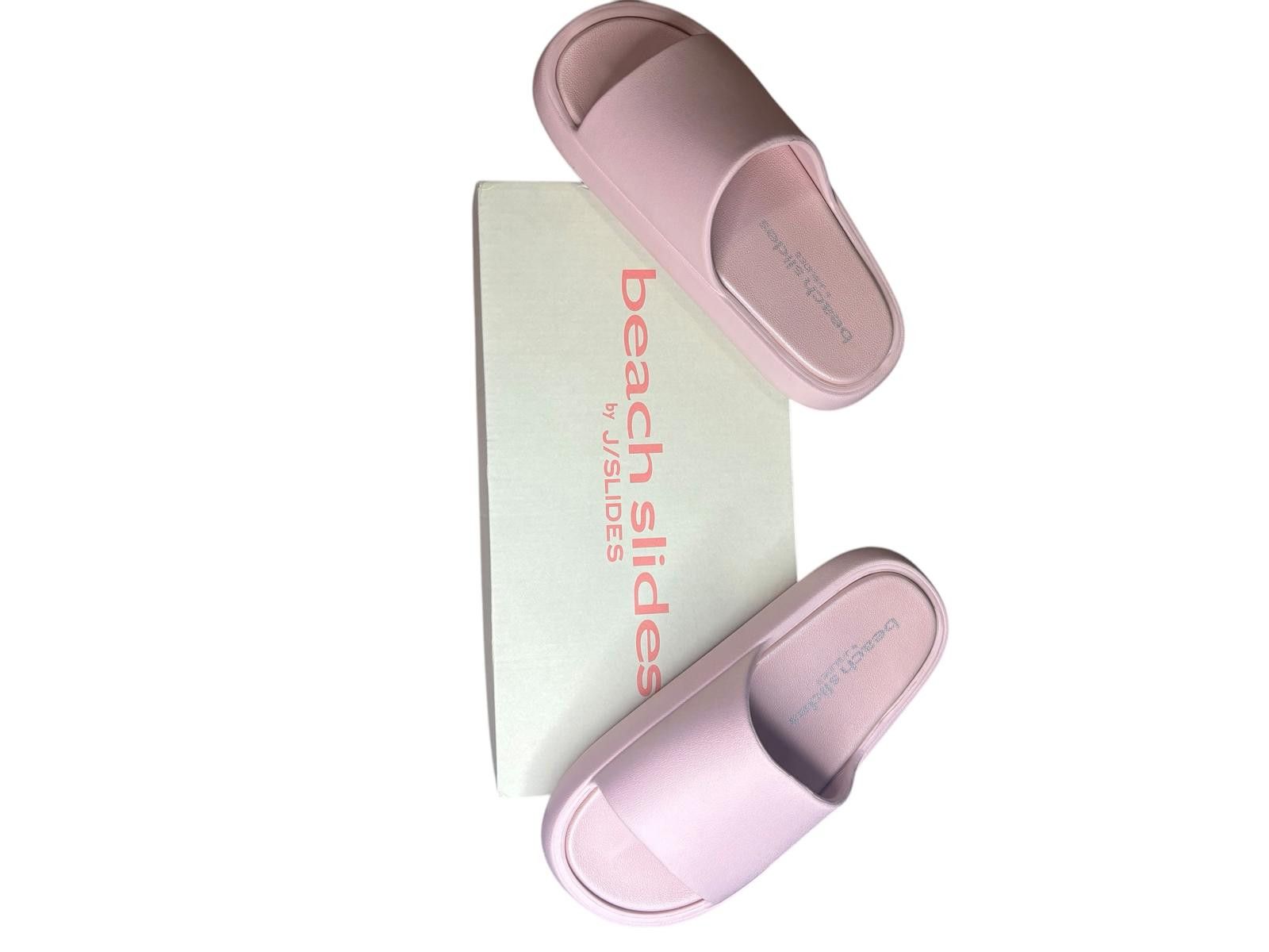 Designer SQUISH Light Pink EVA Beach Slides by J Slides NYC Size US 7 / IT 37 - 4 Thumbnail