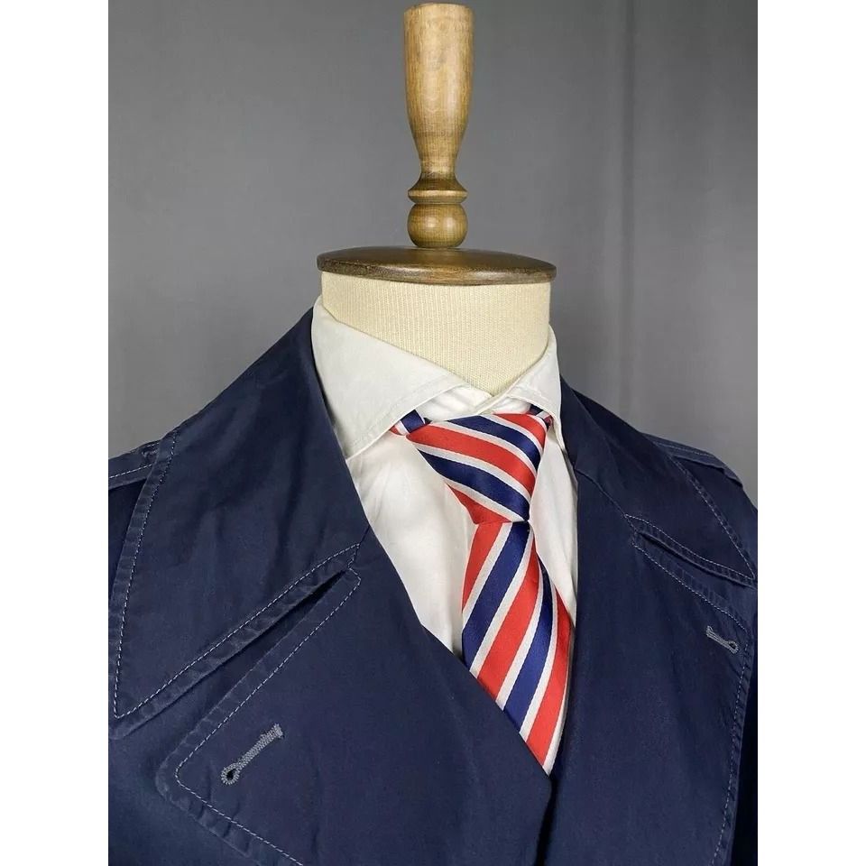 Polo Ralph Lauren RARE! Polo Ralph Lauren Men's Blue Double Breasted Pea Trenc Size US L / EU 52-54 / 3 - 5 Thumbnail