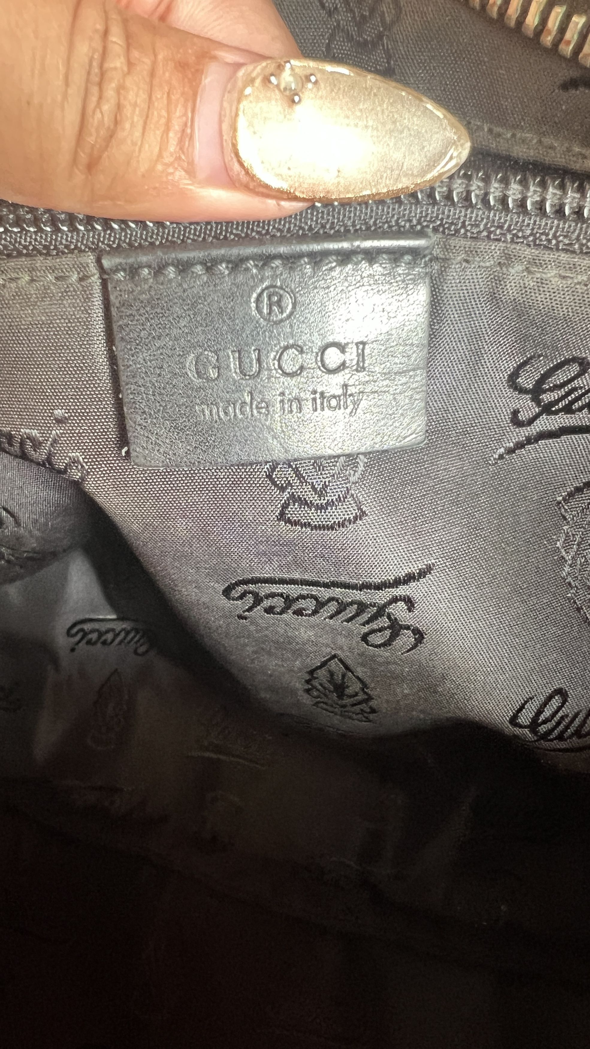 Gucci Authentic Gucci Black Diamante Canvas Crossbody Bag Size ONE SIZE - 15 Thumbnail
